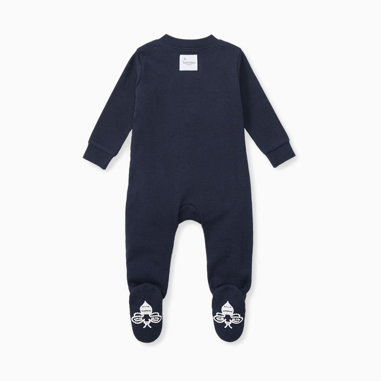 Burt's Bees Baby Organic Sleep & Play Footie Pajamas - Midnight, Newborn.