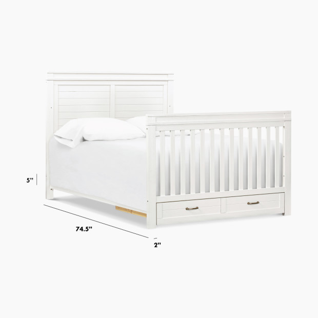 Namesake Full Size Bed Conversion Kit - Heirloom White.