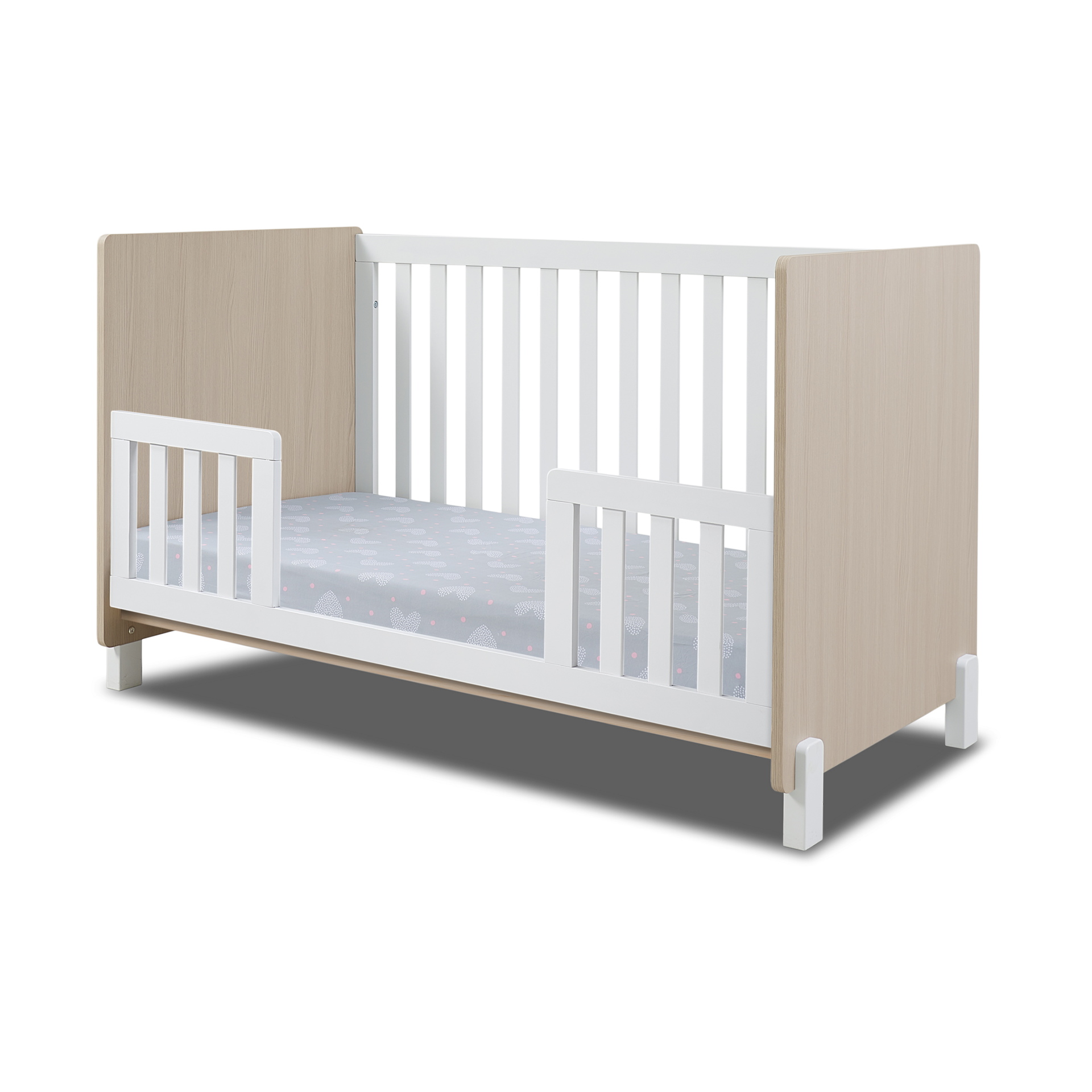 Sorelle Pannello Crib - Nebbia And White.