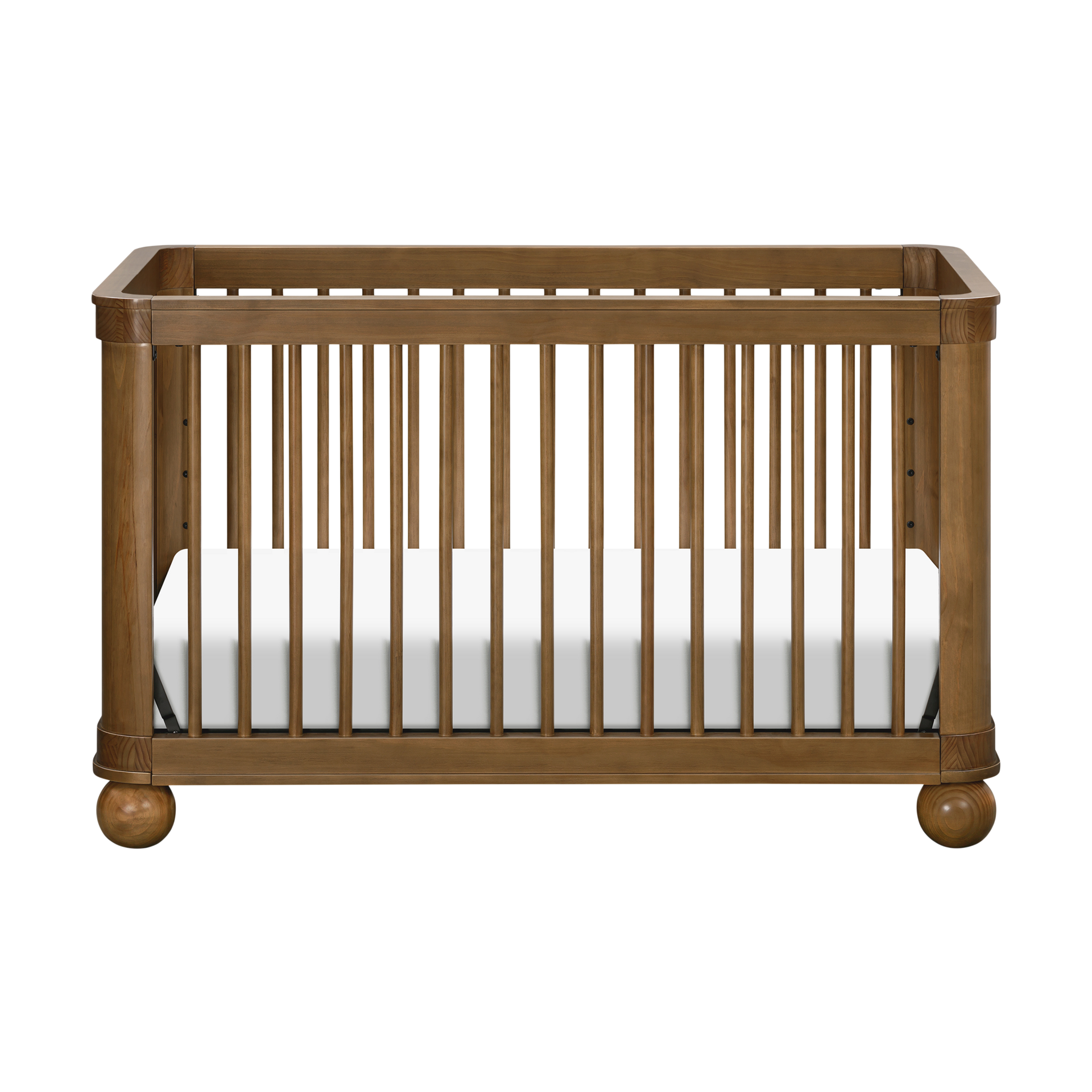 babyletto Crosby 3-in-1 Convertible Crib - Natural Walnut.