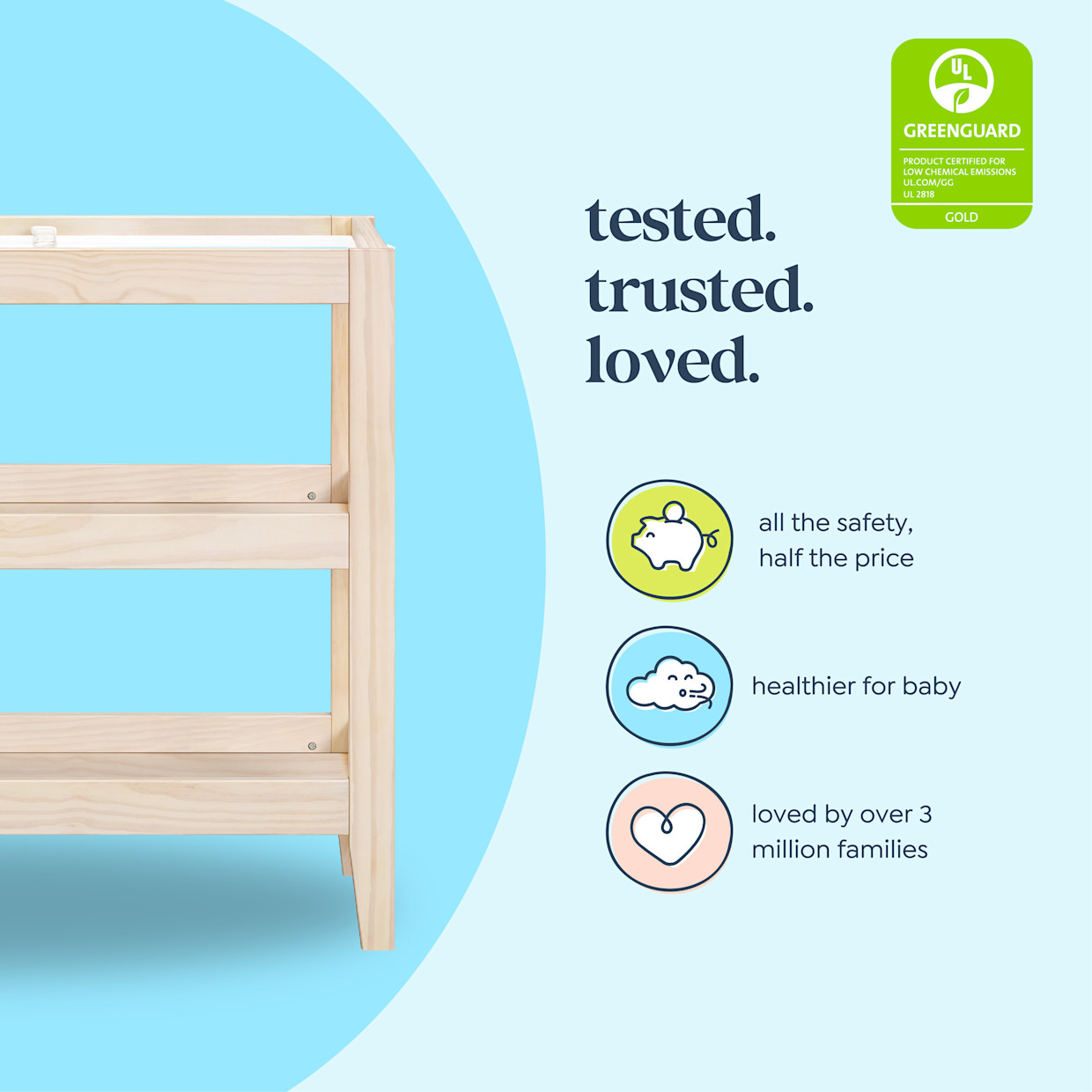 Carter's by daVinci Colby Changing Table - Washed Natural.