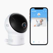 eufy Security Baby Wi-Fi Baby Monitor 2K with Noise Detection, Night Vision, Room Temperature Detection, Camera, Easy Setup, User-Friendly App, Requires 2.4GHz Wi-Fi