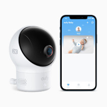 eufy Security Baby Wi-Fi Baby Monitor 2K with Noise Detection, Night Vision, Room Temperature Detection, Camera, Easy Setup, User-Friendly App, Requires 2.4GHz Wi-Fi