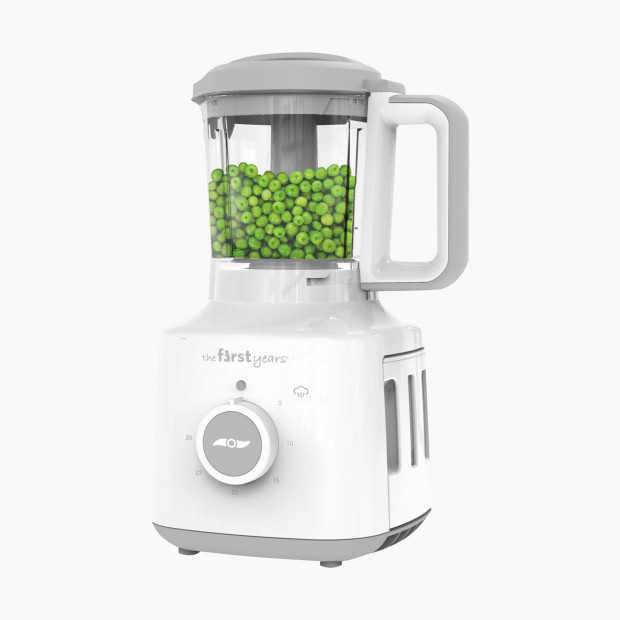 The First Years First Fresh Foods Blender and Steamer  - Baby Food Processor - White.