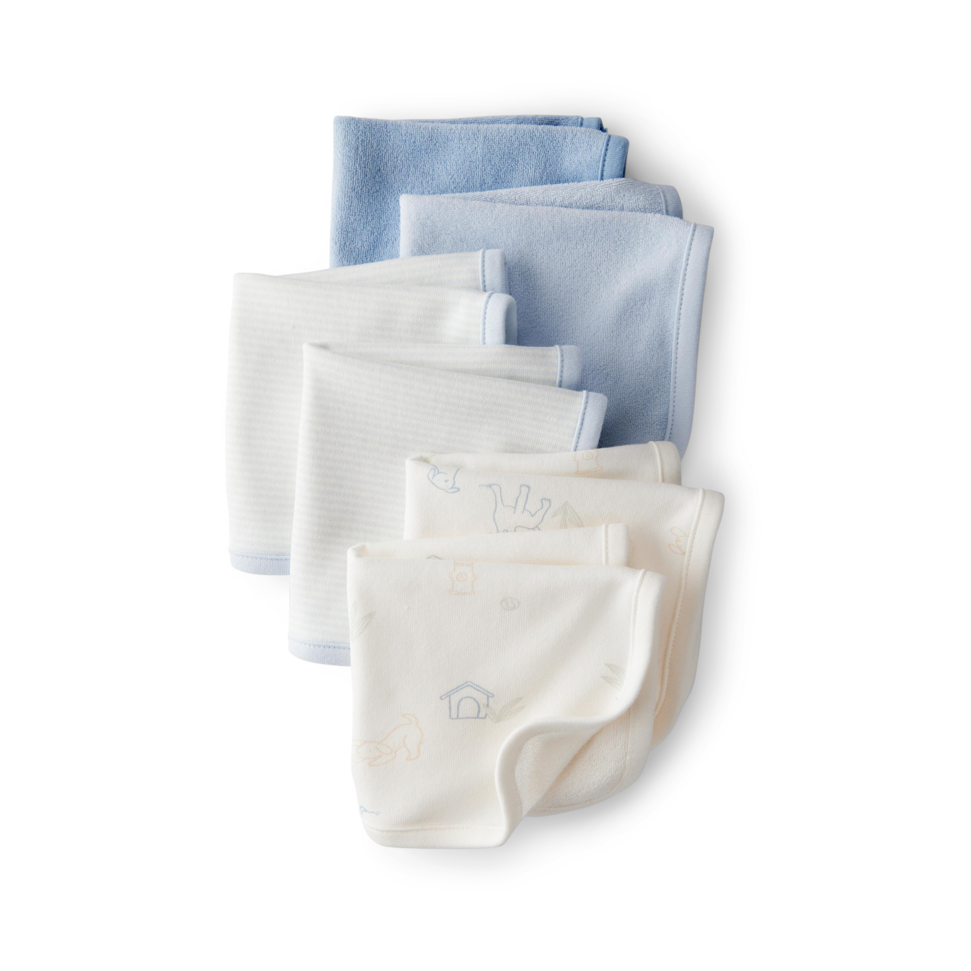 Carter's 6-Pack Organic Cotton Washcloths.