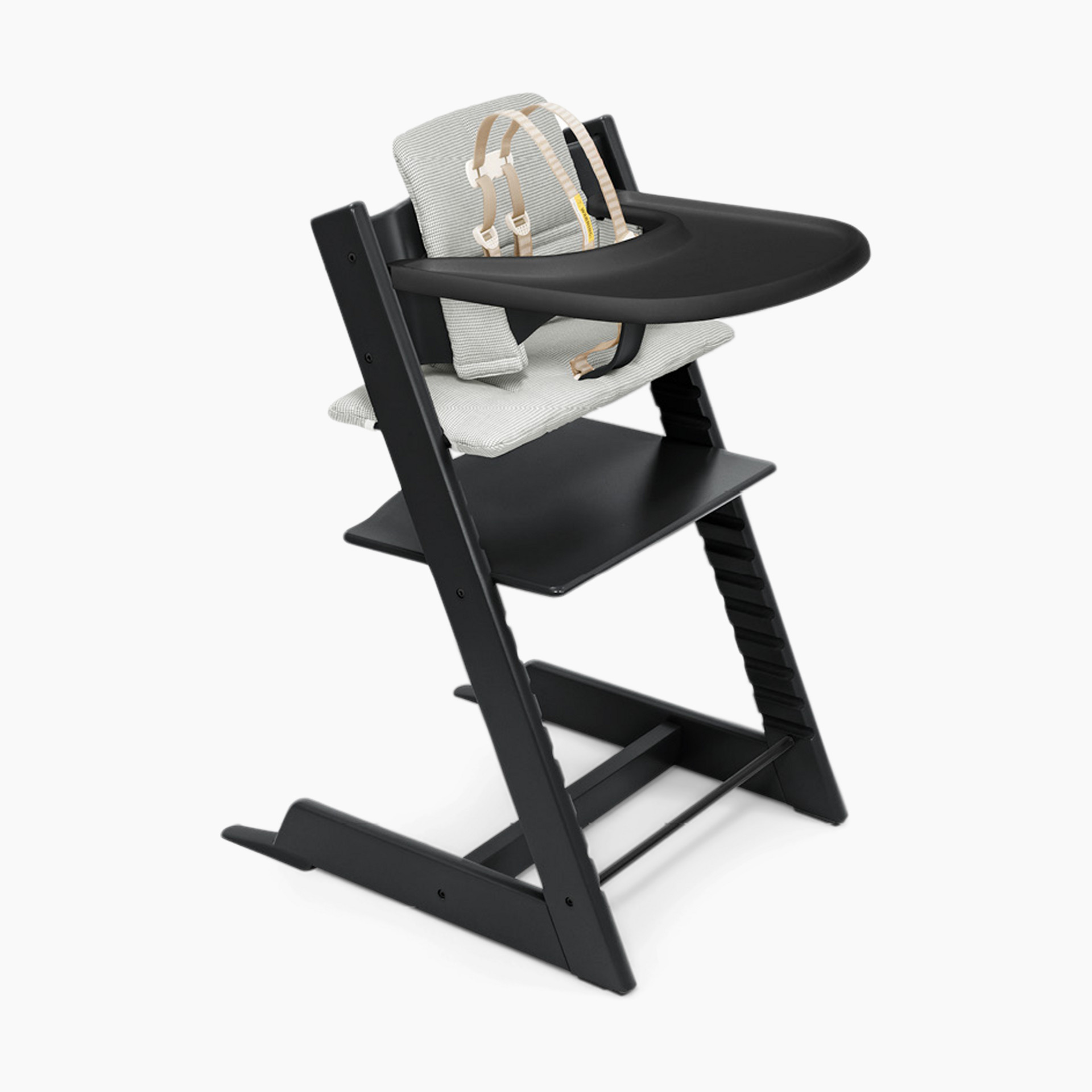 Stokke Tripp Trapp Chair Complete - Black/Nordic Grey/Black Tray | Babylist Shop