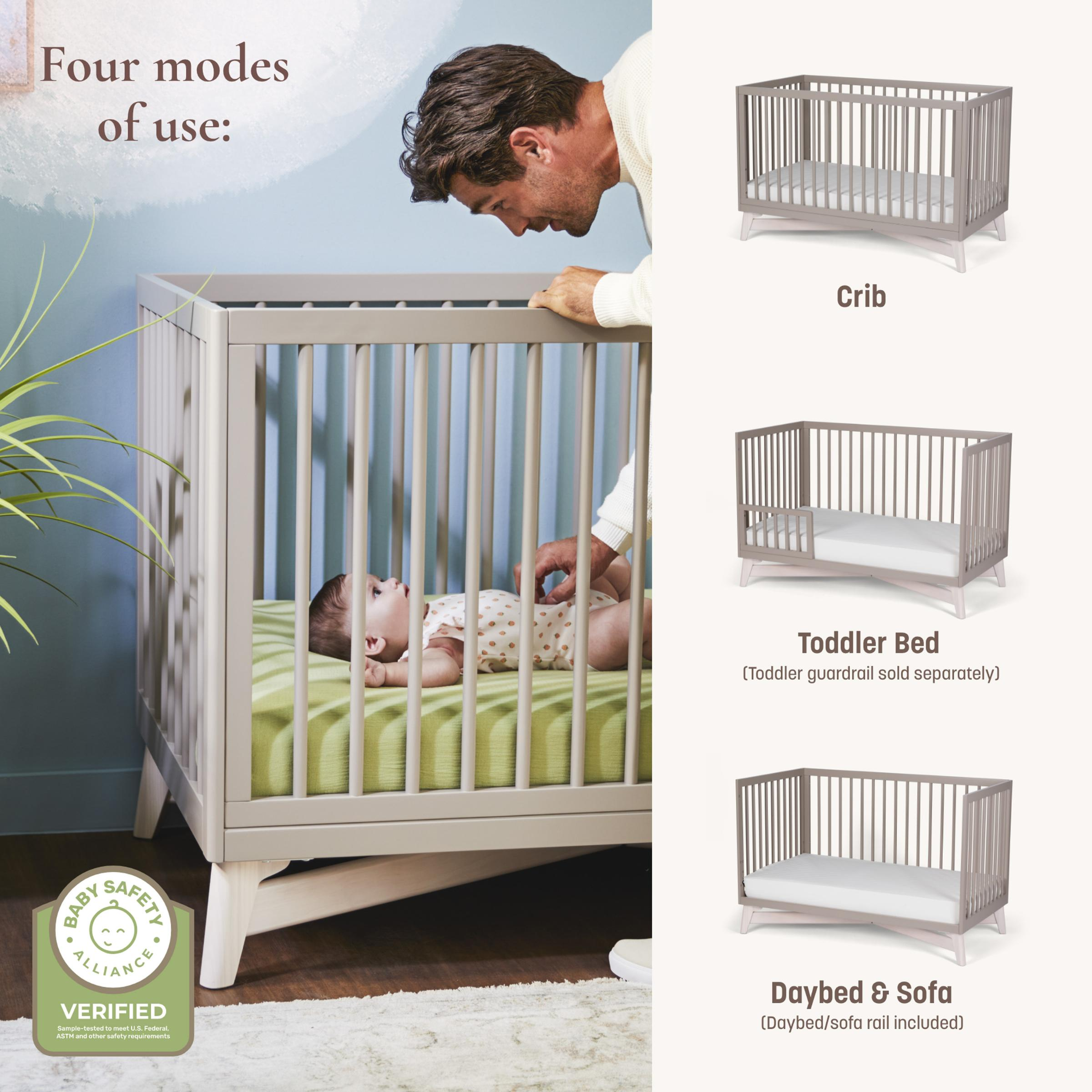 Little Seeds Pala Crib - Taupe.