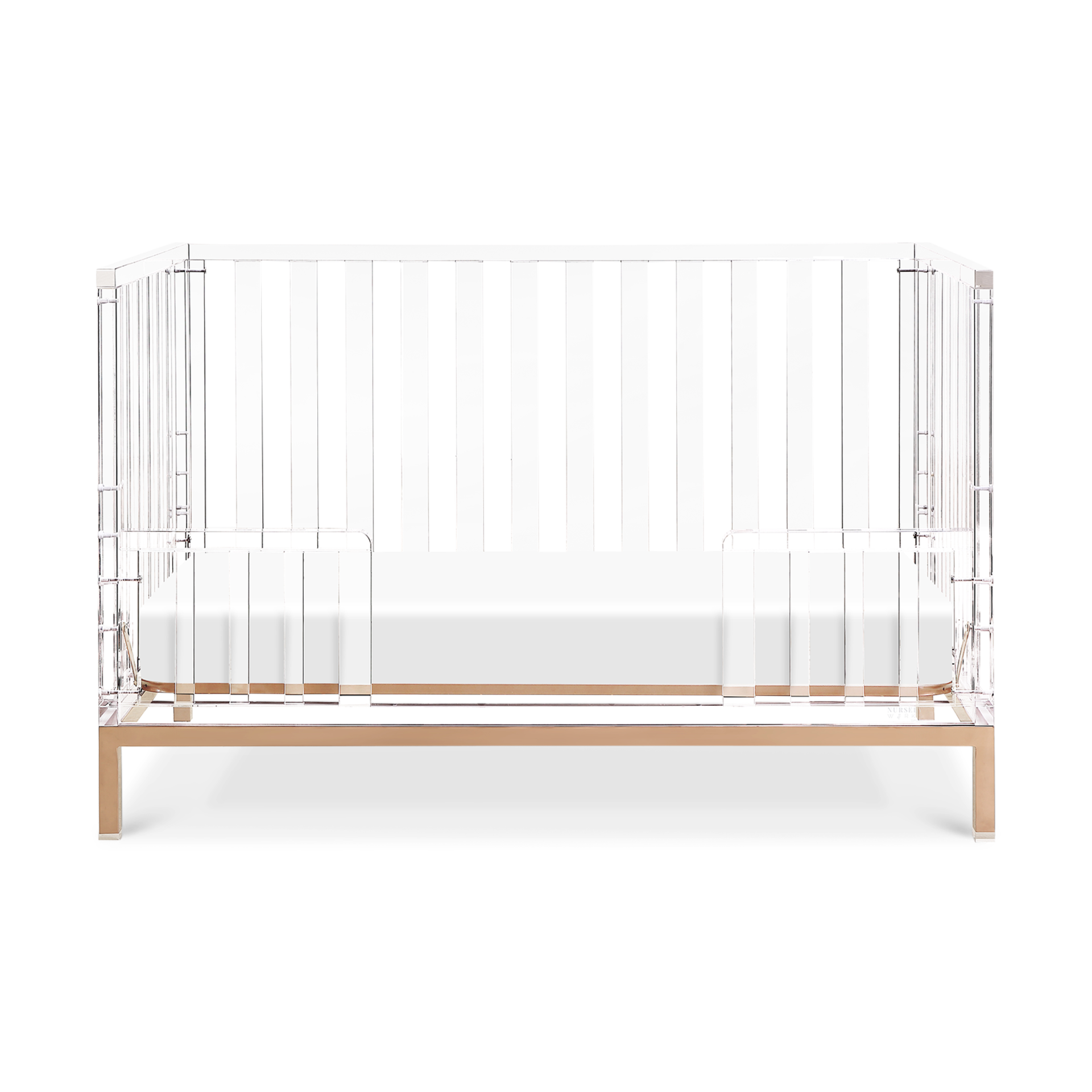 Nursery Works Luma Acrylic Toddler Bed Conversion Kit.
