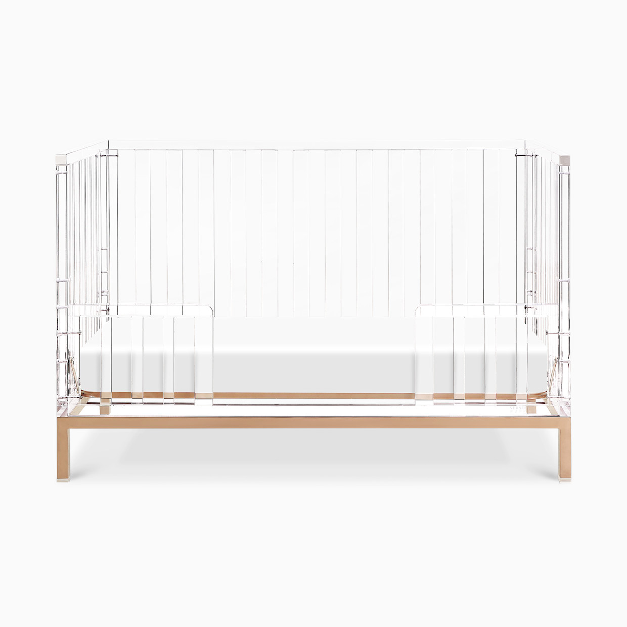 Nursery Works Luma Acrylic Toddler Bed Conversion Kit.
