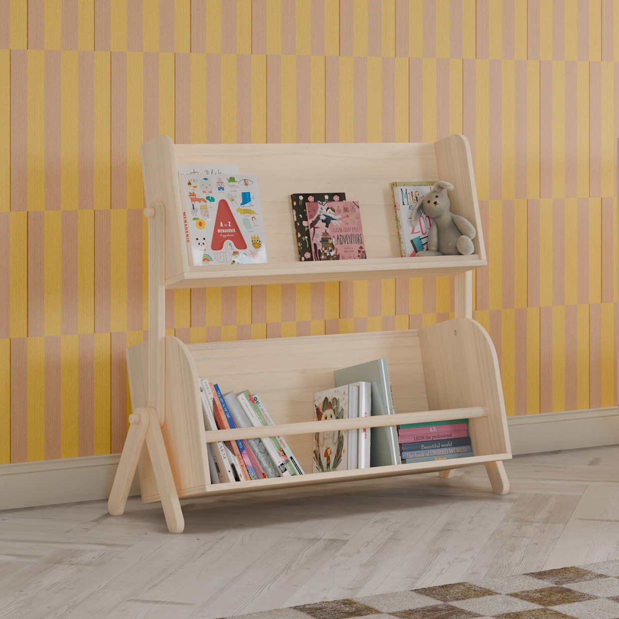 babyletto Tally Storage and Bookshelf - Washed Natural.