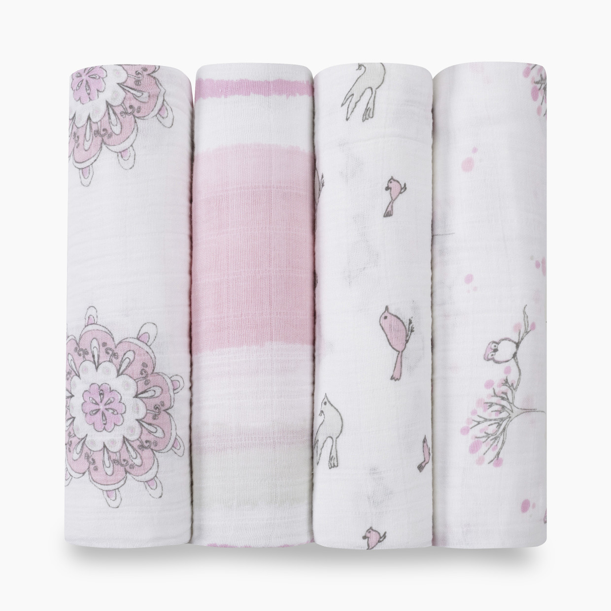 Aden + Anais Cotton Muslin Swaddle 4-Pack - For The Birds.