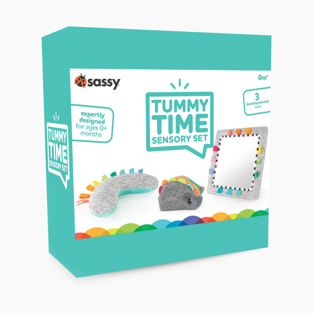 Sassy Tummy Time Sensory Toys Gift Set.