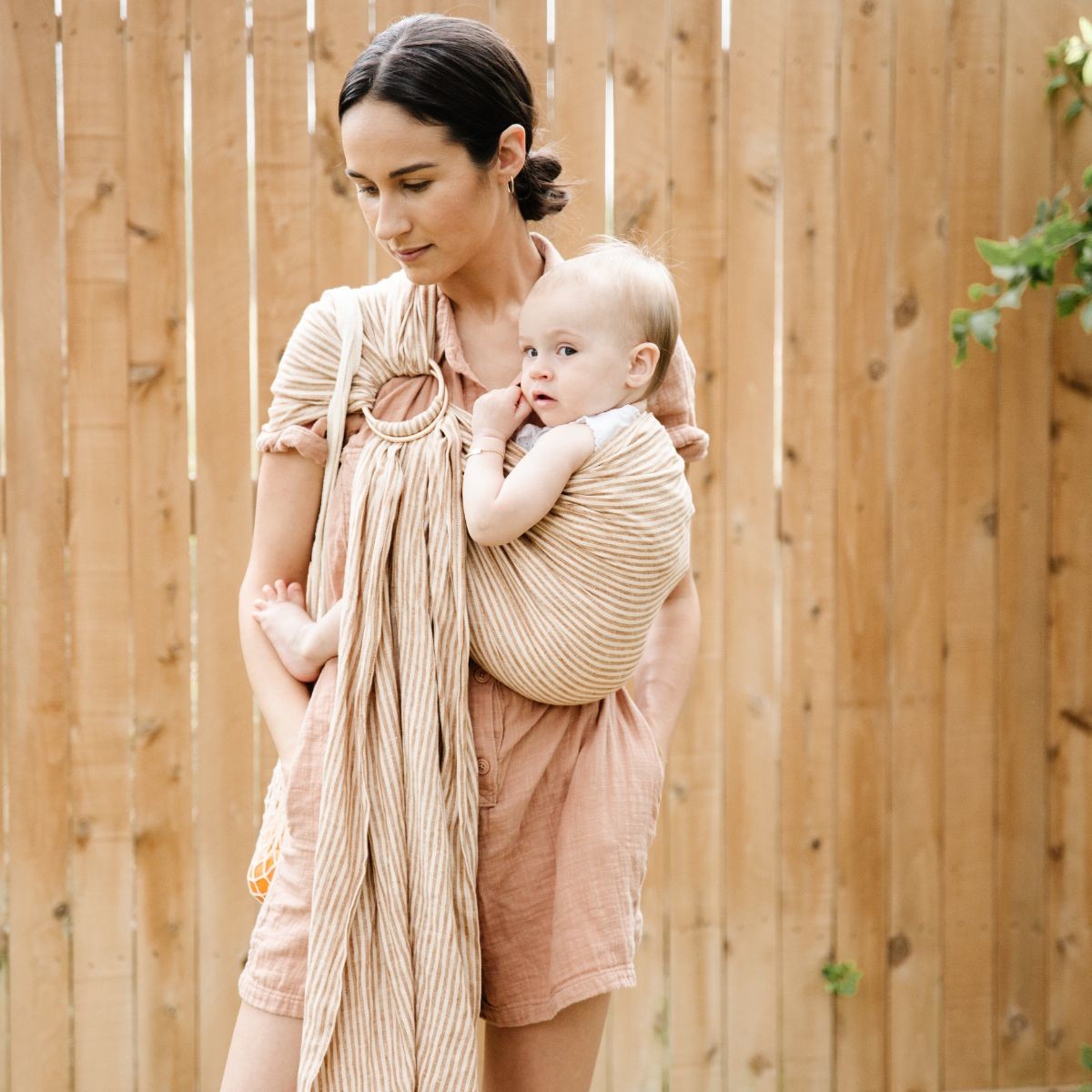 WildBird Linen Ring Sling - Nava, Standard 74".