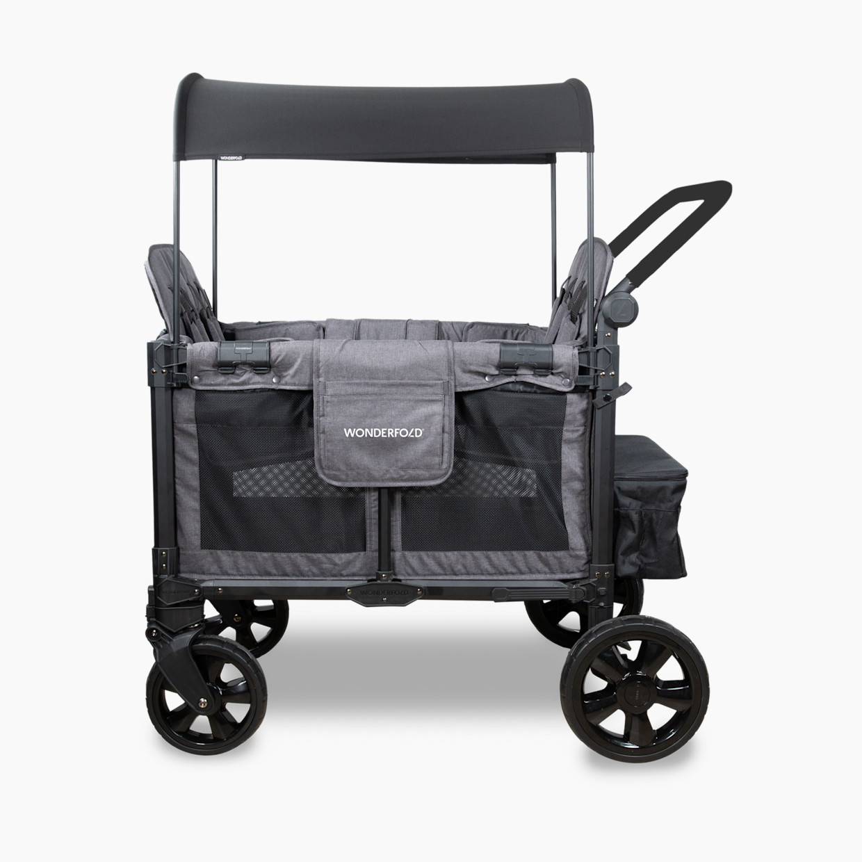 WonderFold Wagon W4 Elite Pro Stroller Wagon - Charcoal Gray.