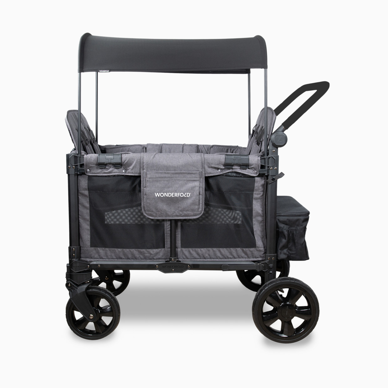WonderFold Wagon W4 Elite Pro Stroller Wagon - Charcoal Gray.