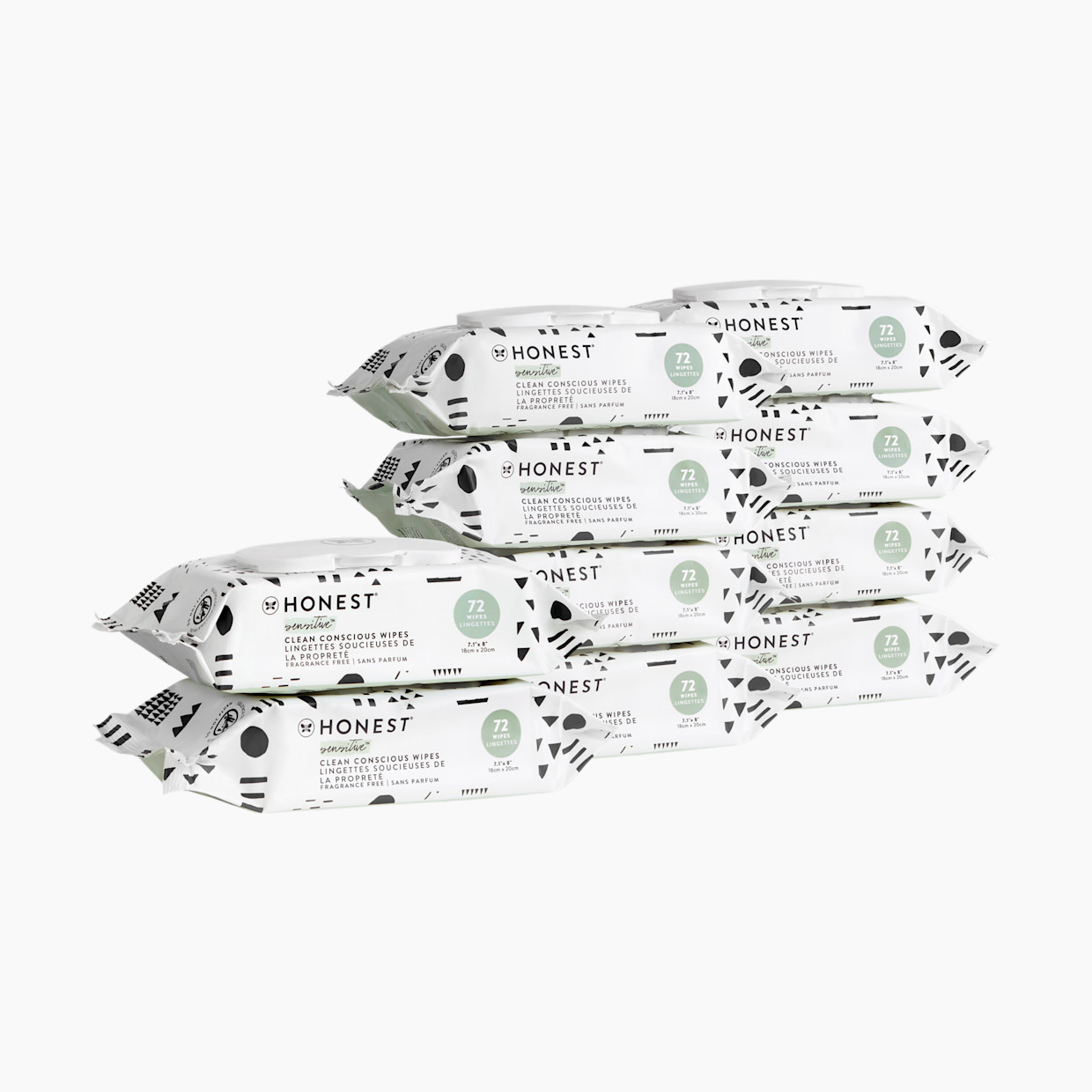 The Honest Company Baby Wipes - Pattern Play, 720 Count.