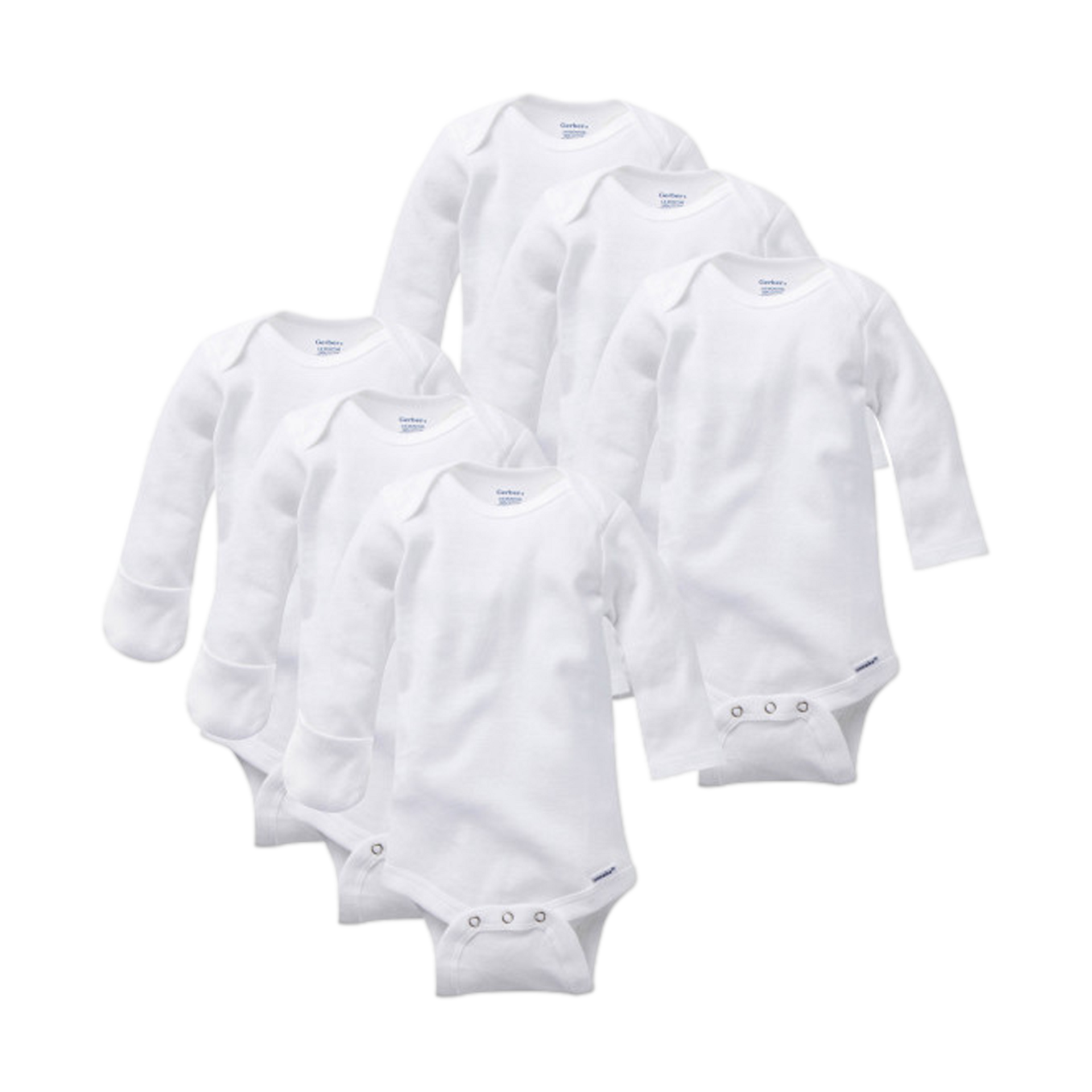 gerber organic white onesies