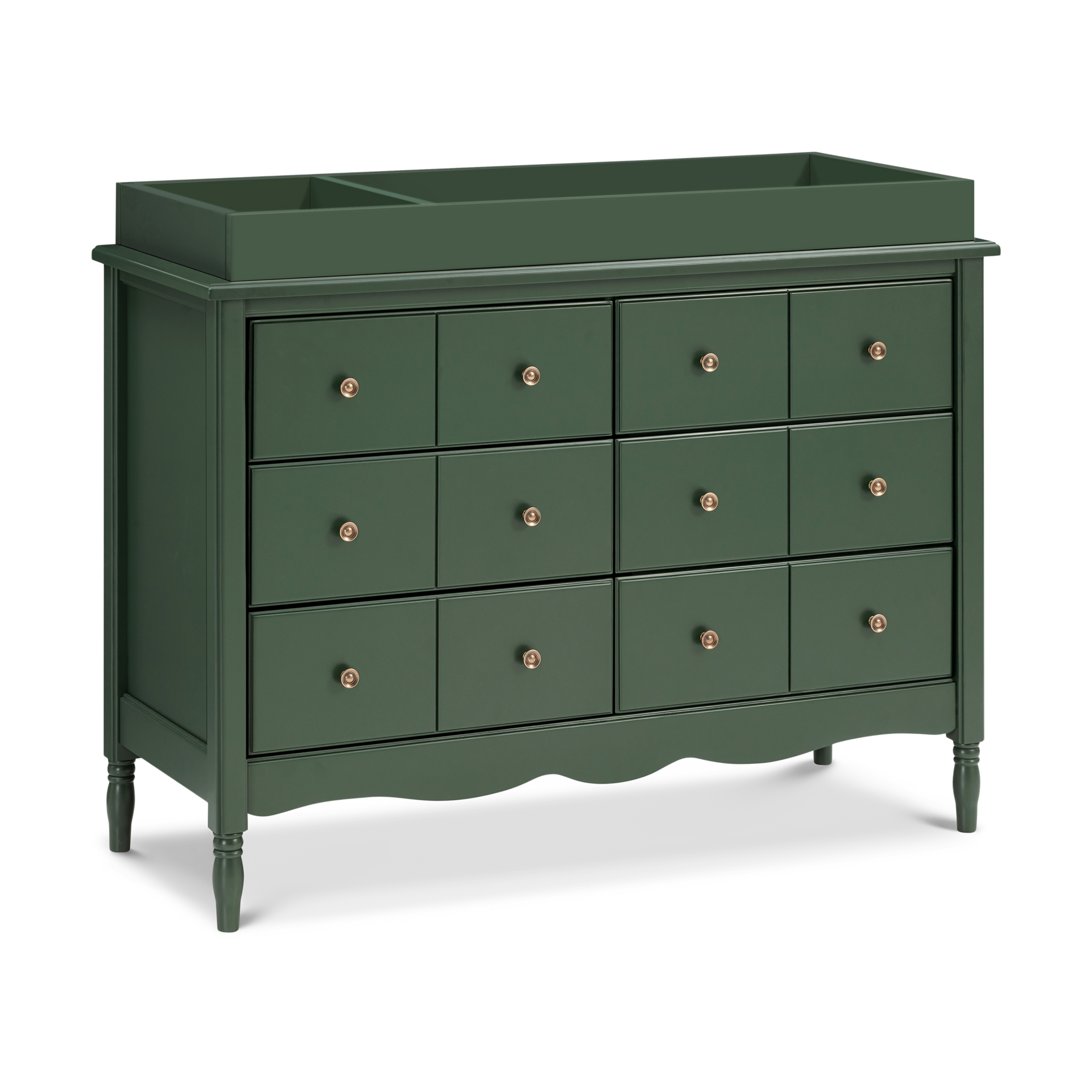 Namesake Liberty 6-Drawer Dresser - Forest Green.