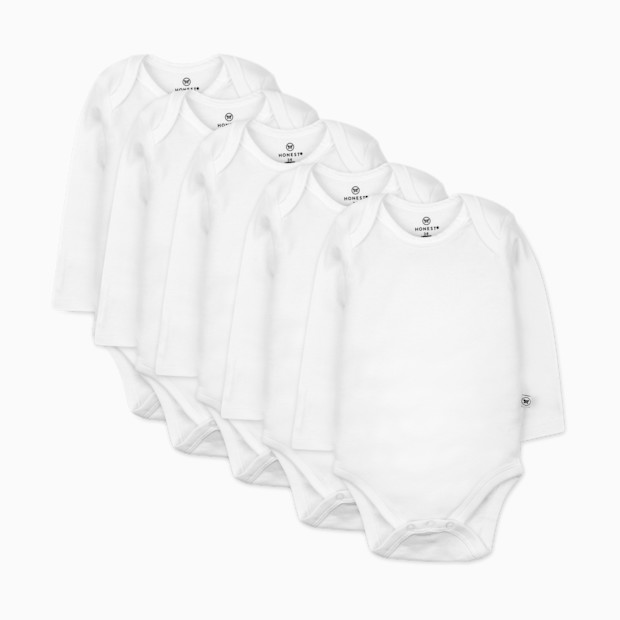 Honest Baby Clothing 5-Pack Organic Cotton Long Sleeve Bodysuit.