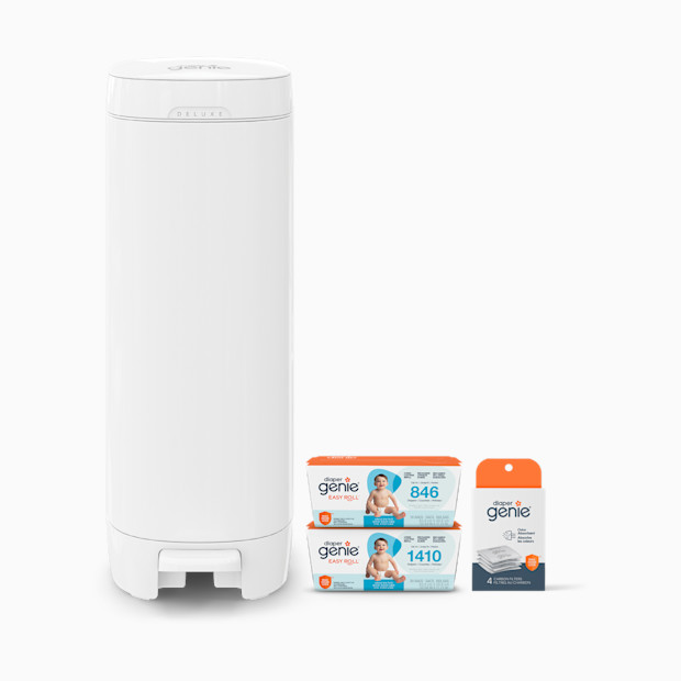 Diaper Genie Deluxe Diaper Pail Gift Set.