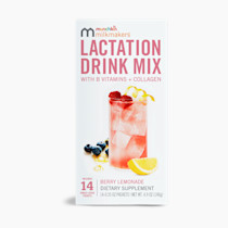 Munchkin® Milkmakers® Lactation Drink Mix Supplement with B Vitamins/Collagen/Fenugreek & Milk Thistle for Breastfeeding Moms, Berry Lemonade, 14 Count