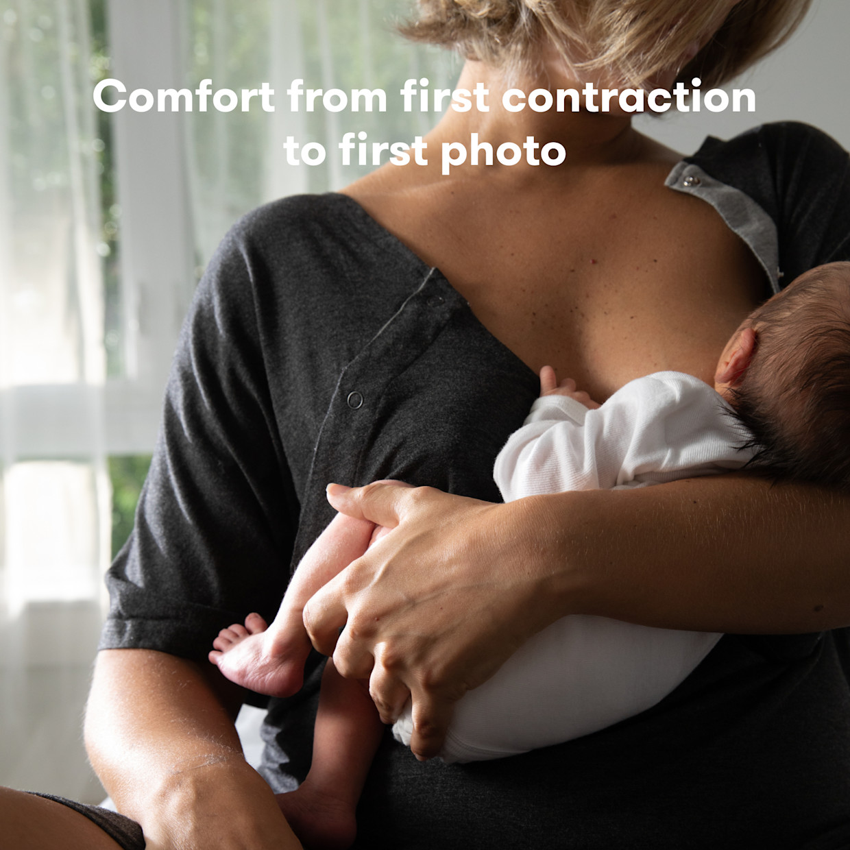 Frida Mom Delivery and Nursing Gown.