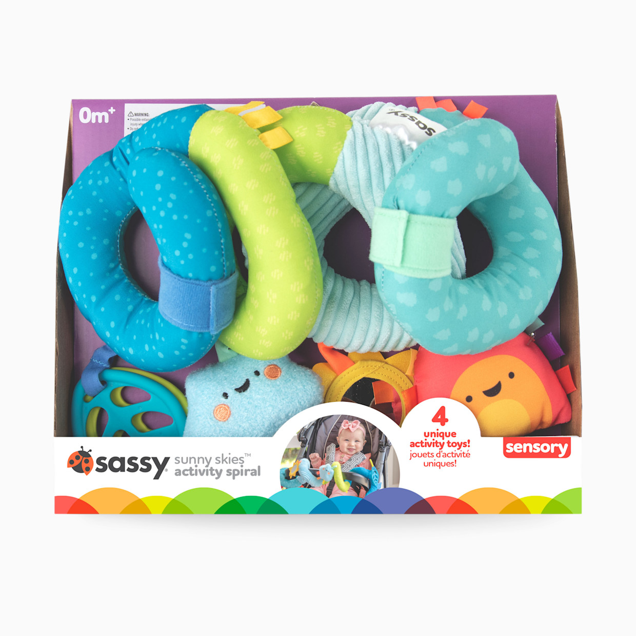 Sassy Sunny Skies Spiral Soft Activity Toy.