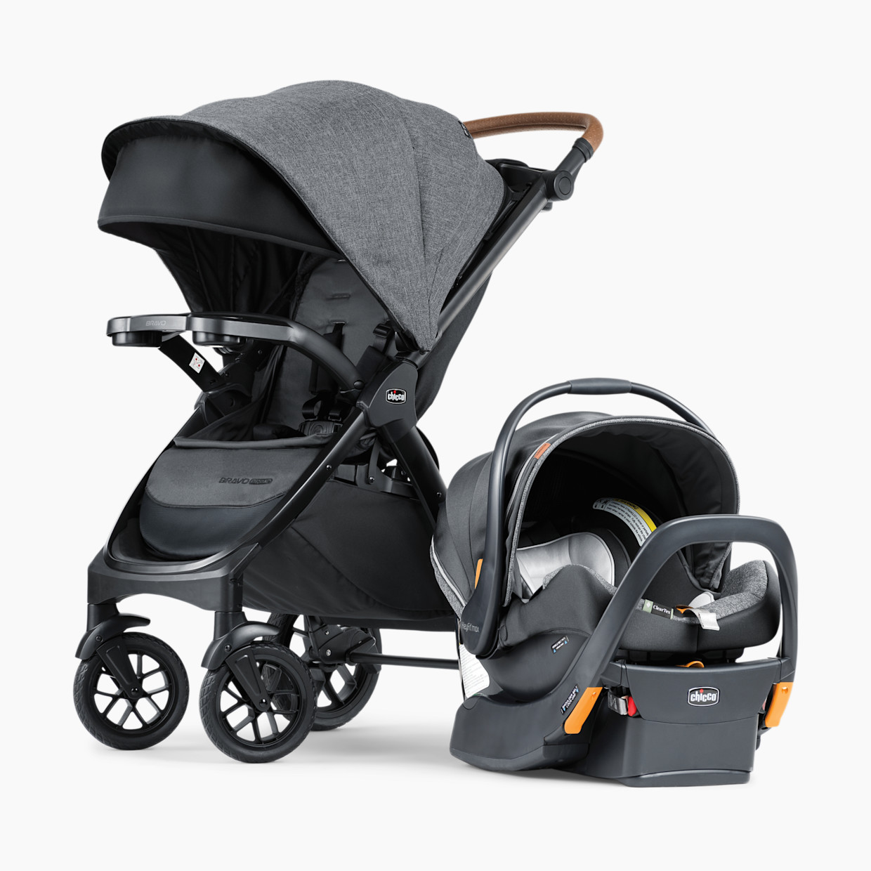Chicco Bravo Primo Cleartex Trio Travel System - Summit.