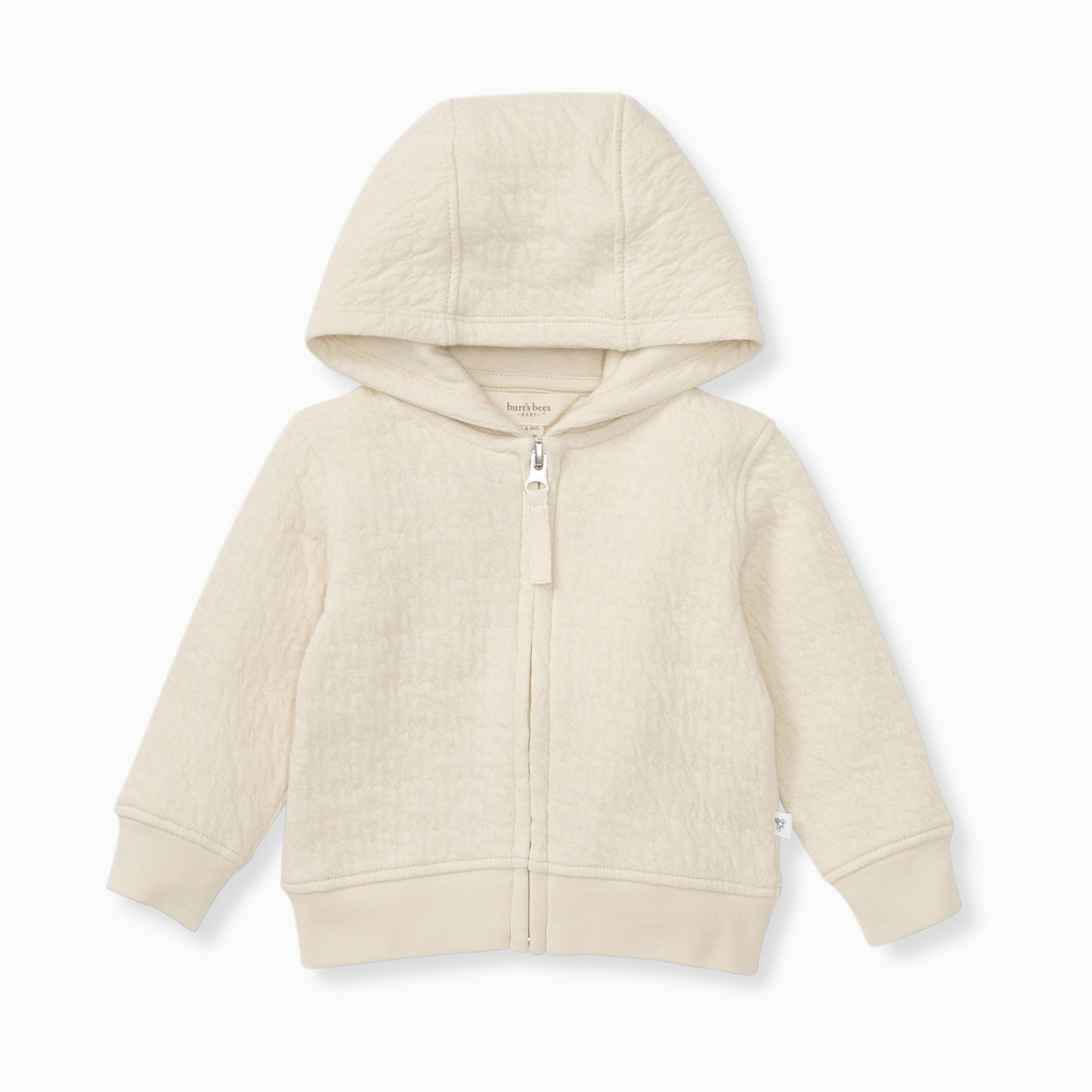 Burt's Bees Baby Organic Cotton Quilted Jacket - Oat, 0-3 M.