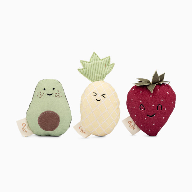 Crane Baby Soft Plush Rattle Set (3 Pack).