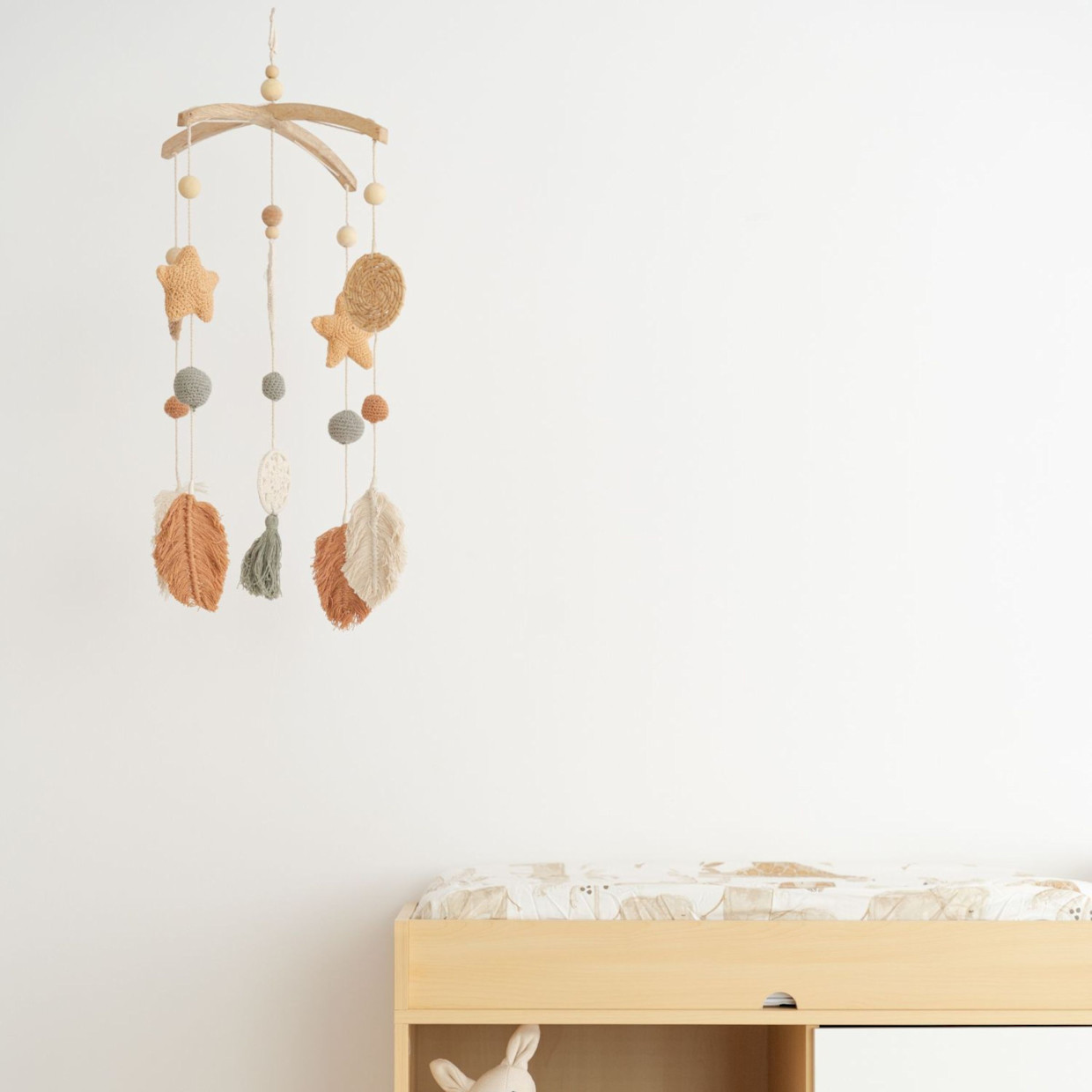 Crane Baby Willow Leaf Ceiling Hanging - Multi.