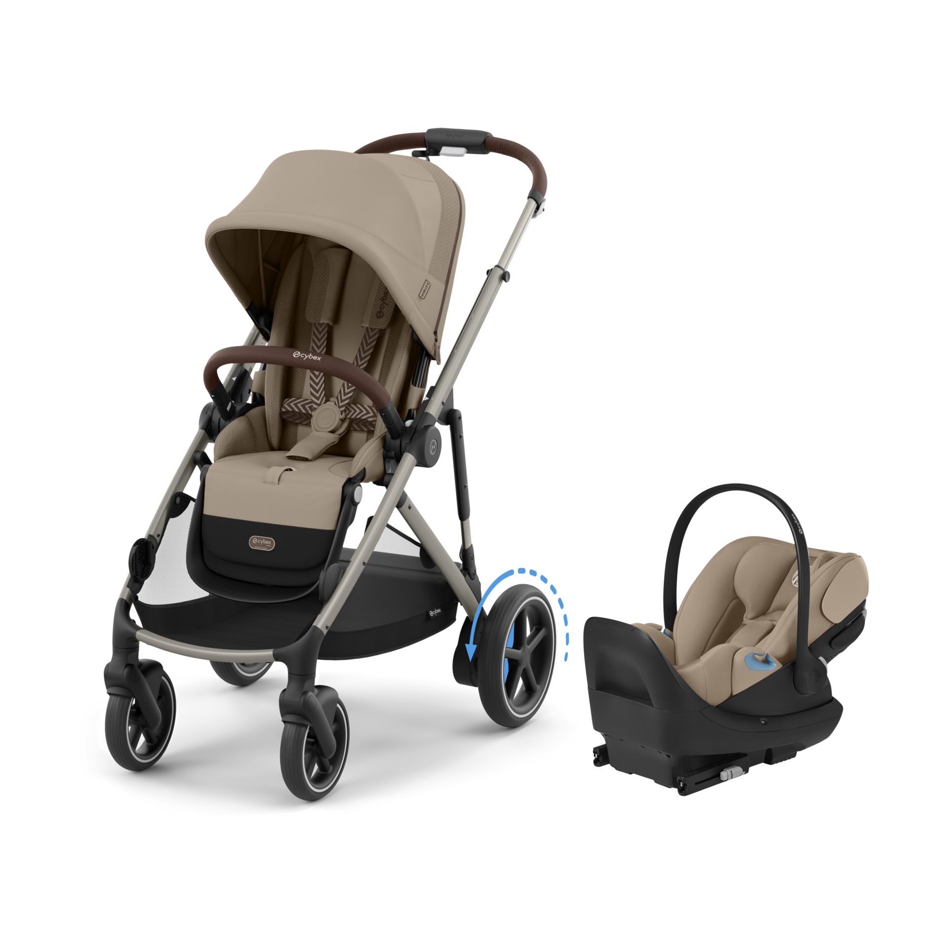 Thumbnail of Taupe Frame/Almond Beige Seat