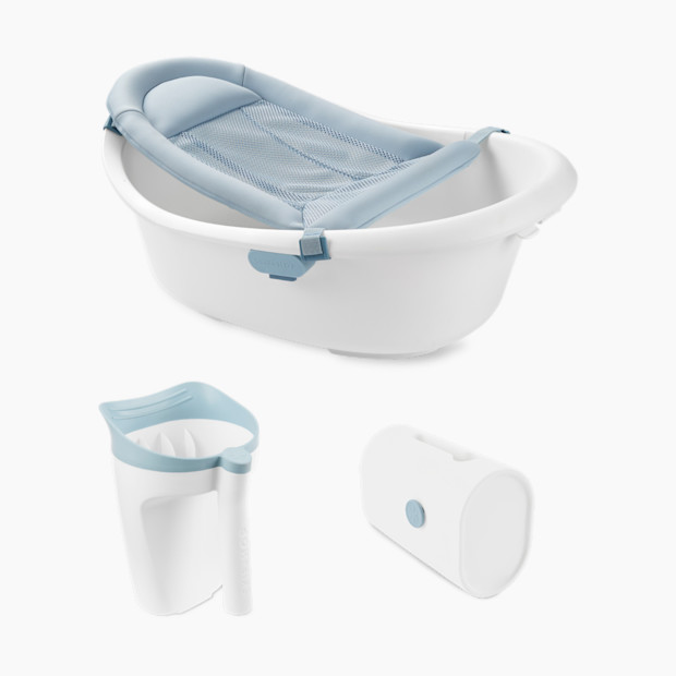 Skip Hop Wave 4-in-1 Bath Tub, Rinser & Spout Cover Bundle.