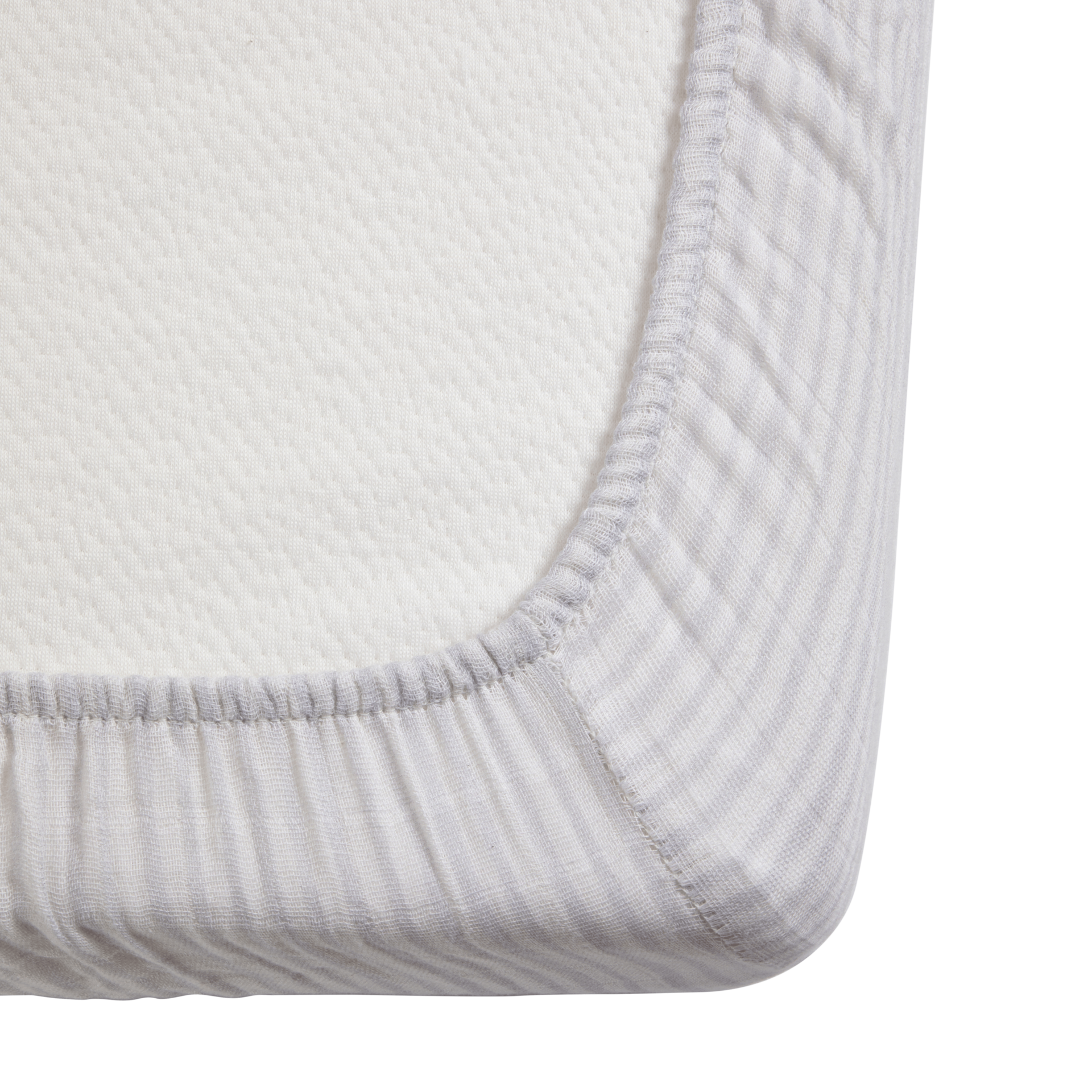 Tiny Kind Muslin Crib Sheet Grey Painted Stripe Babylist Shop