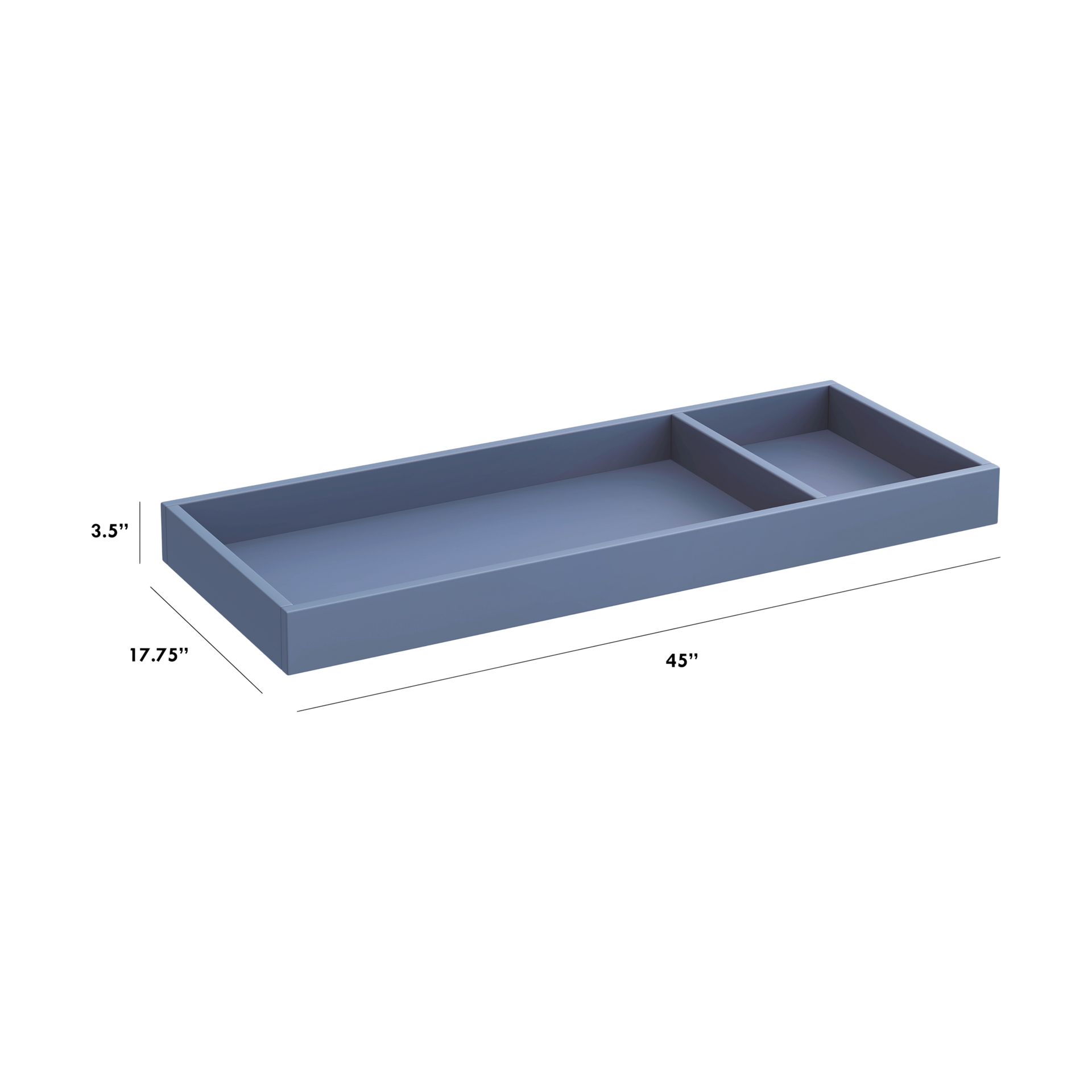 babyletto Universal Wide Removable Changing Tray - Cove Blue.