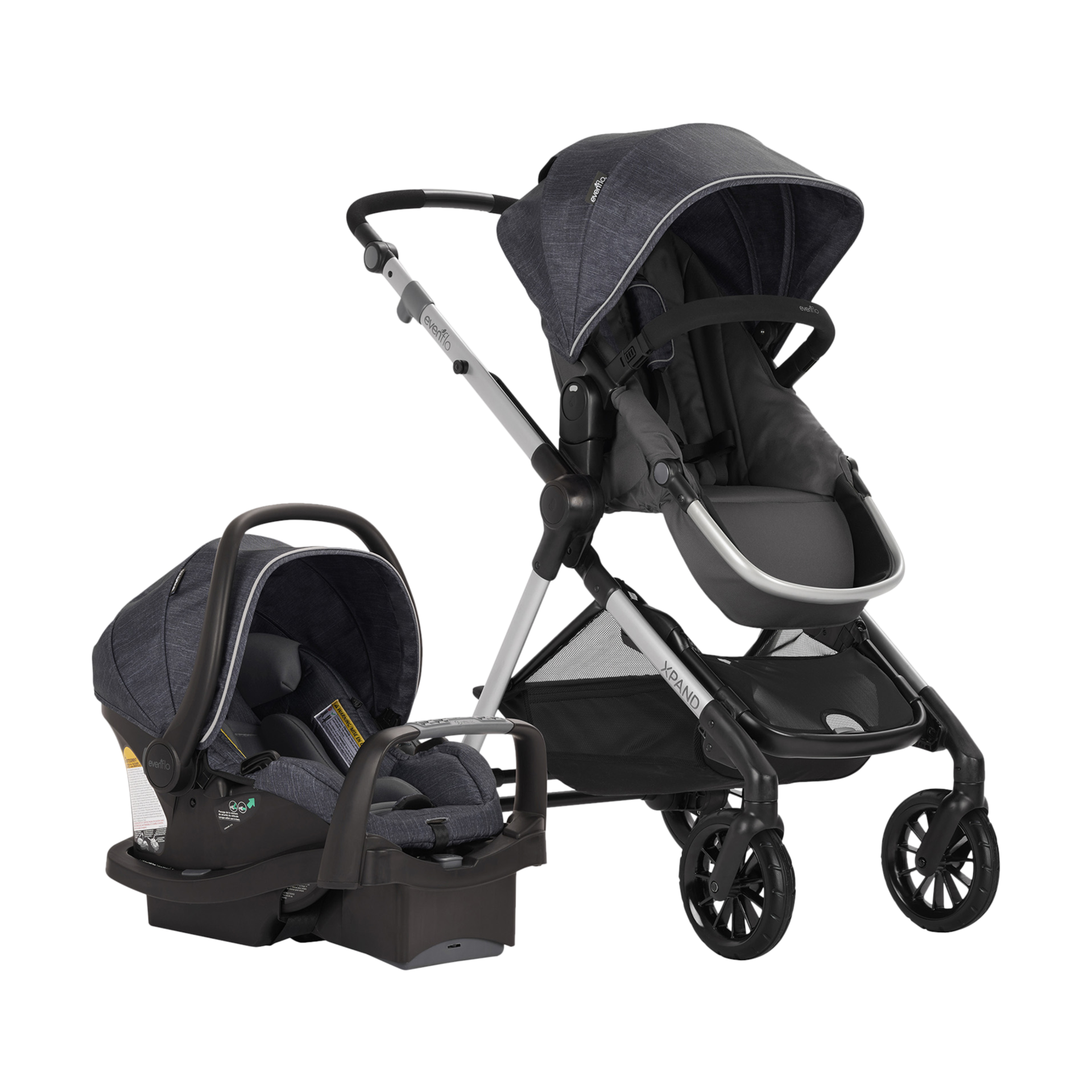 evenflo pivot standard stroller with safemax infant car seat