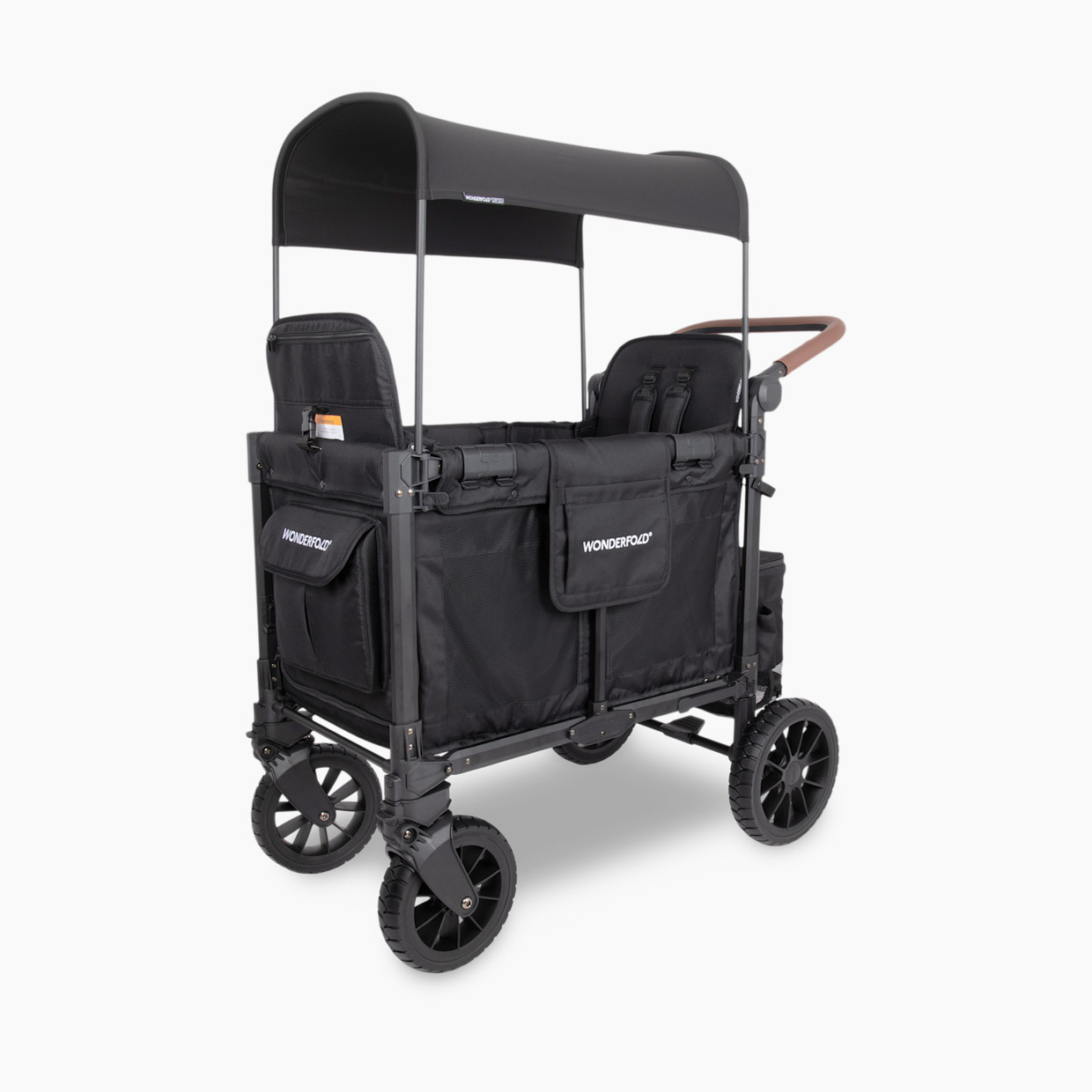 WonderFold Wagon W2 Elite Pro Stroller Wagon - Jet Black.
