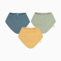 Crane Baby Soft Baby Bib Set, 100% Cotton Muslin Baby Bibs, Soft and Absorbent Drool Bib For Babies