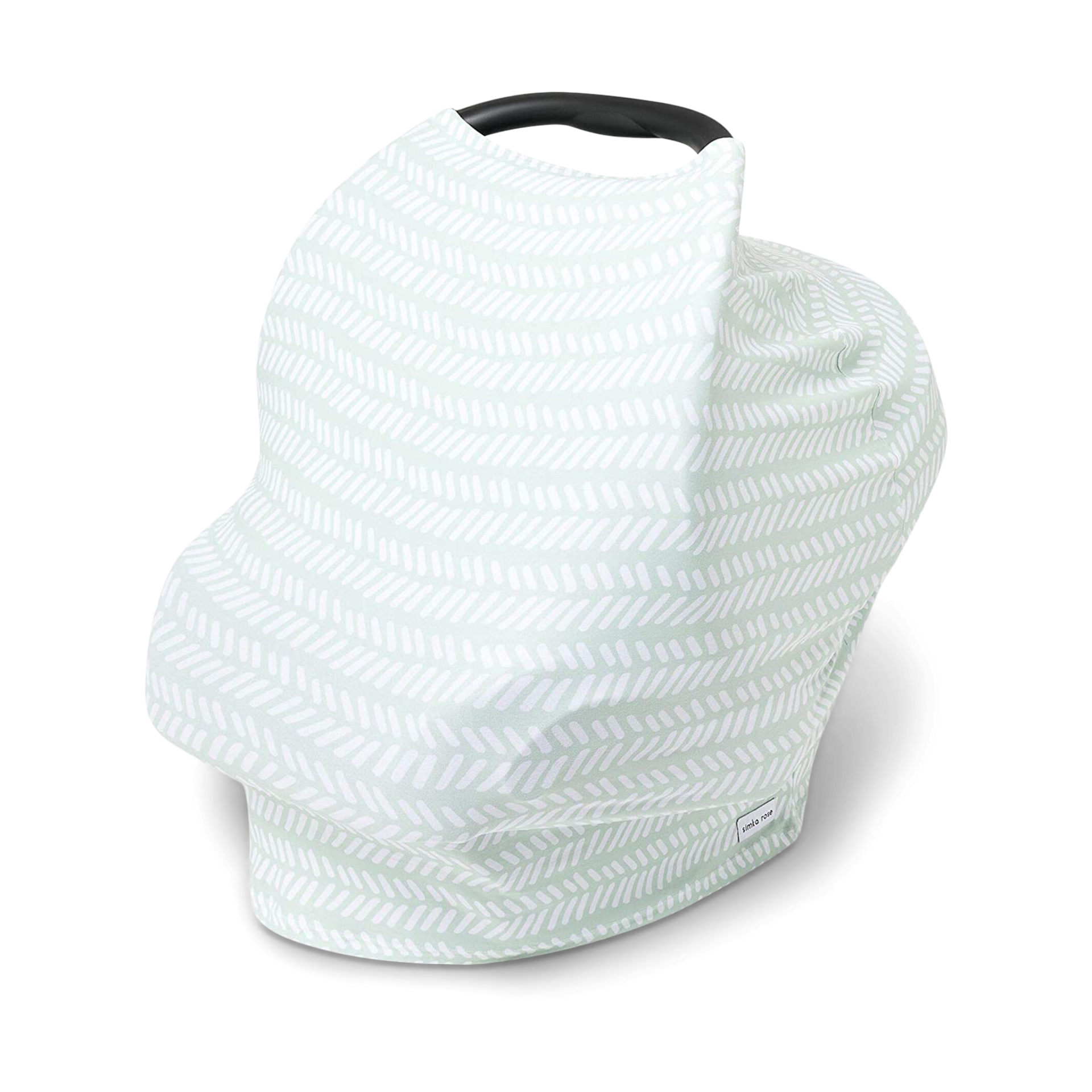 Simka Rose Multi Use Car Seat Cover Sage Chevron Babylist Shop