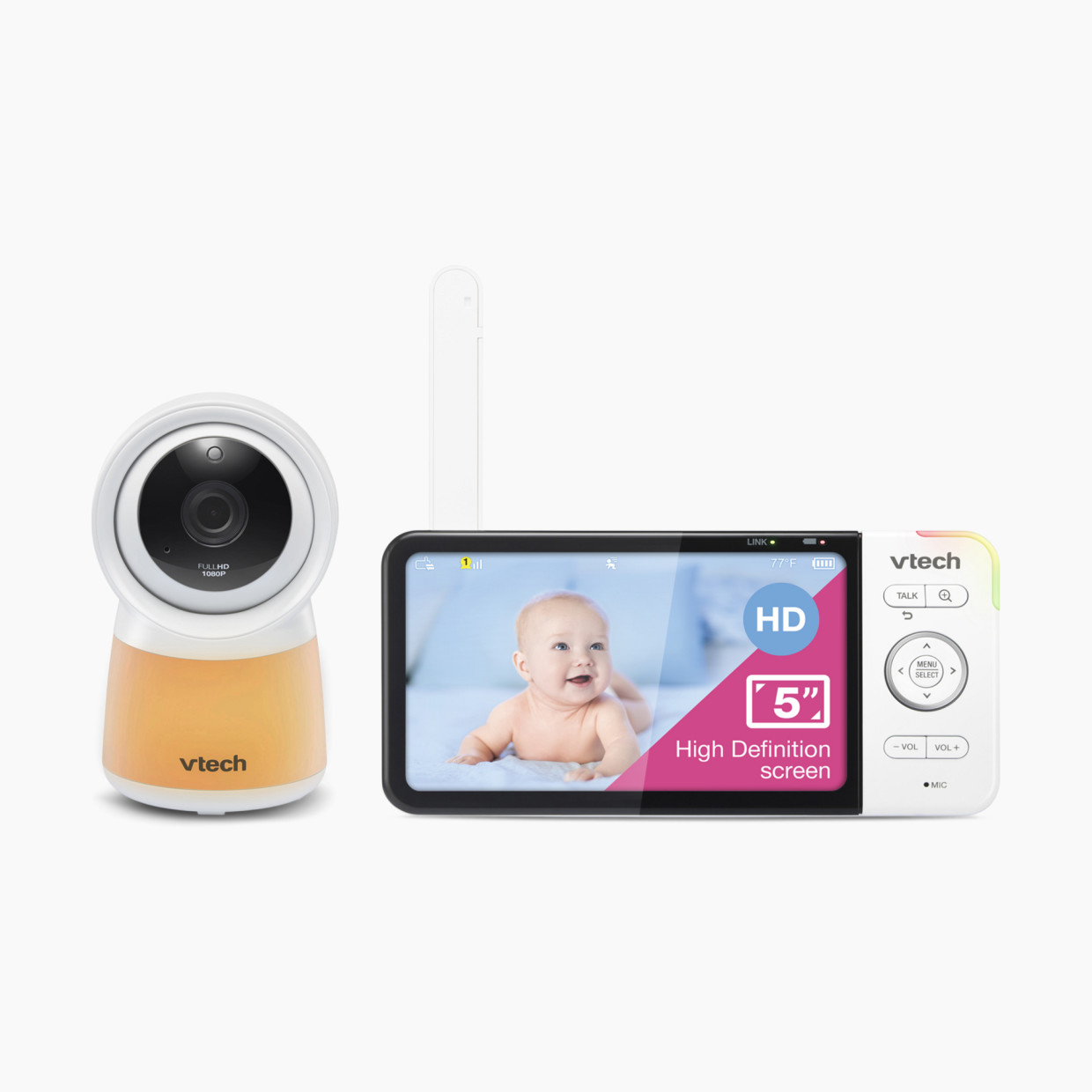 VTech 2.8” Digital Video Baby Monitor with Night Light White