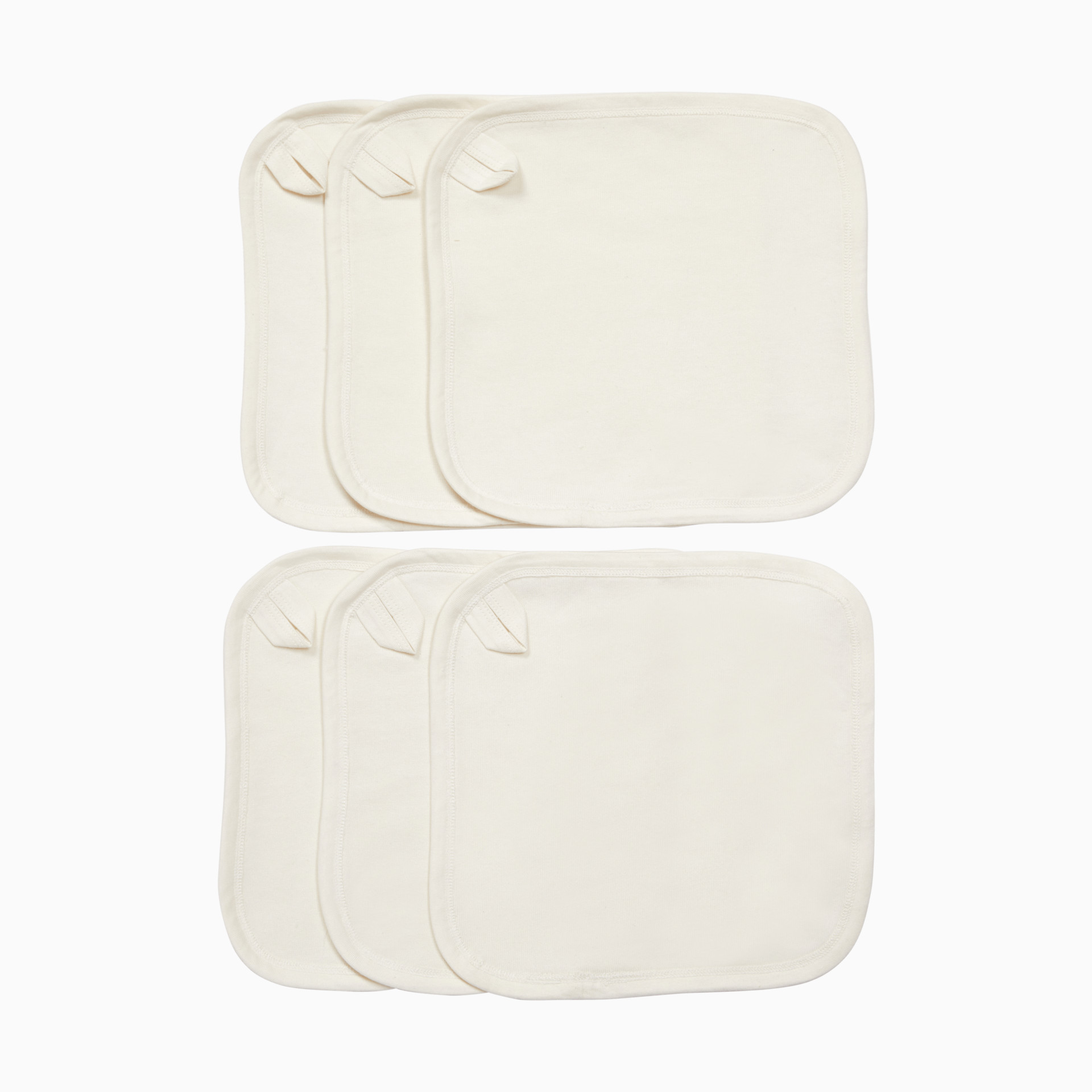 Small Story Organic Washcloth (6 Pack) - White, 6 | Babylist Shop
