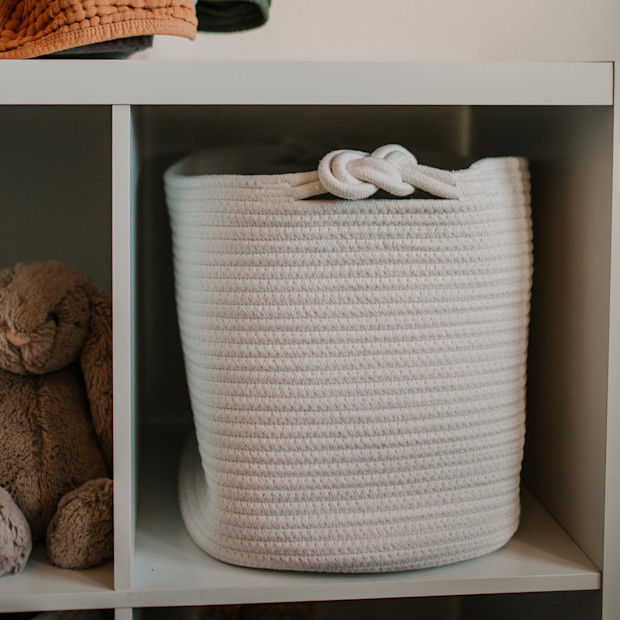 Parker Baby Co. Rope Cube Storage Basket.