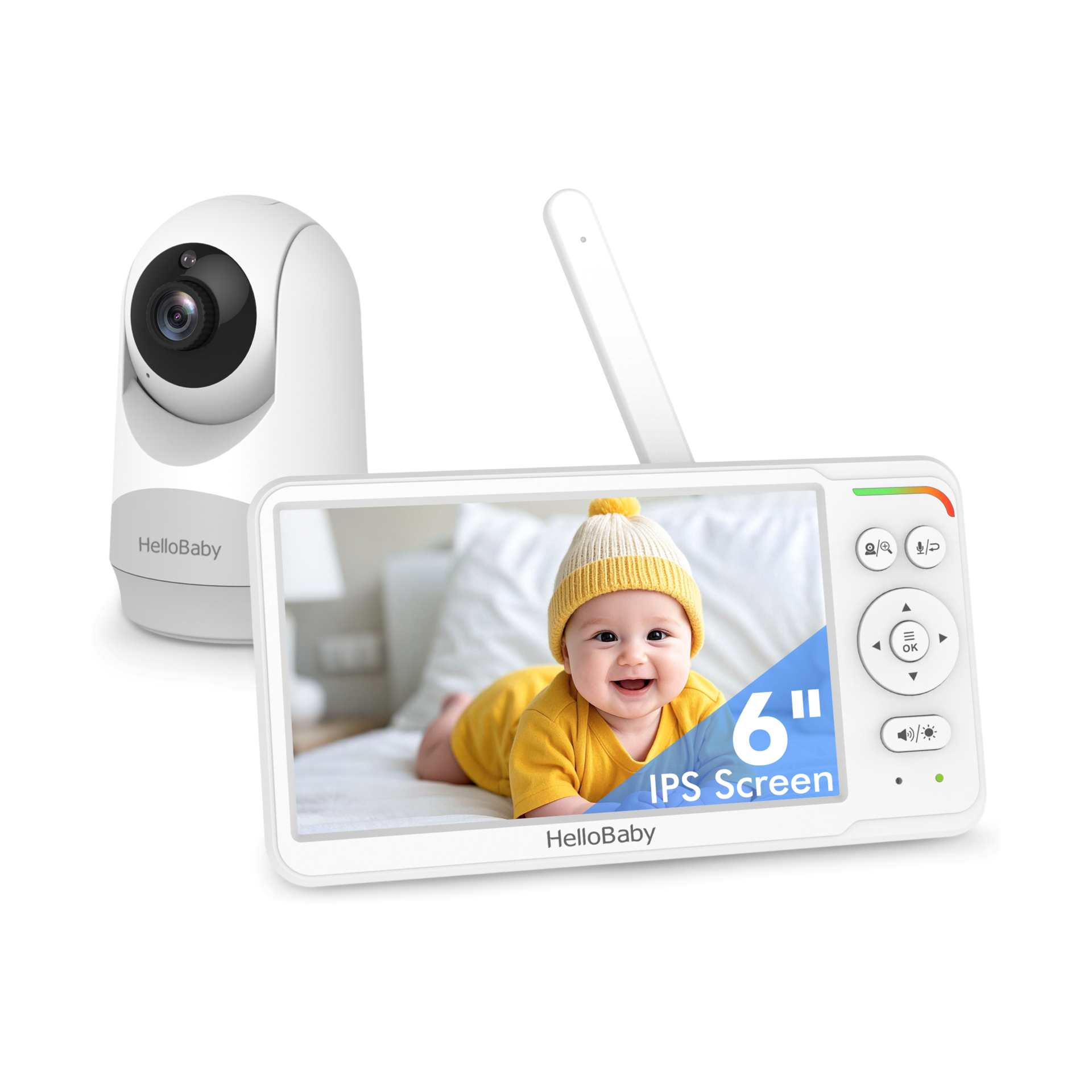 HelloBaby 6.0" Video Baby Monitor.
