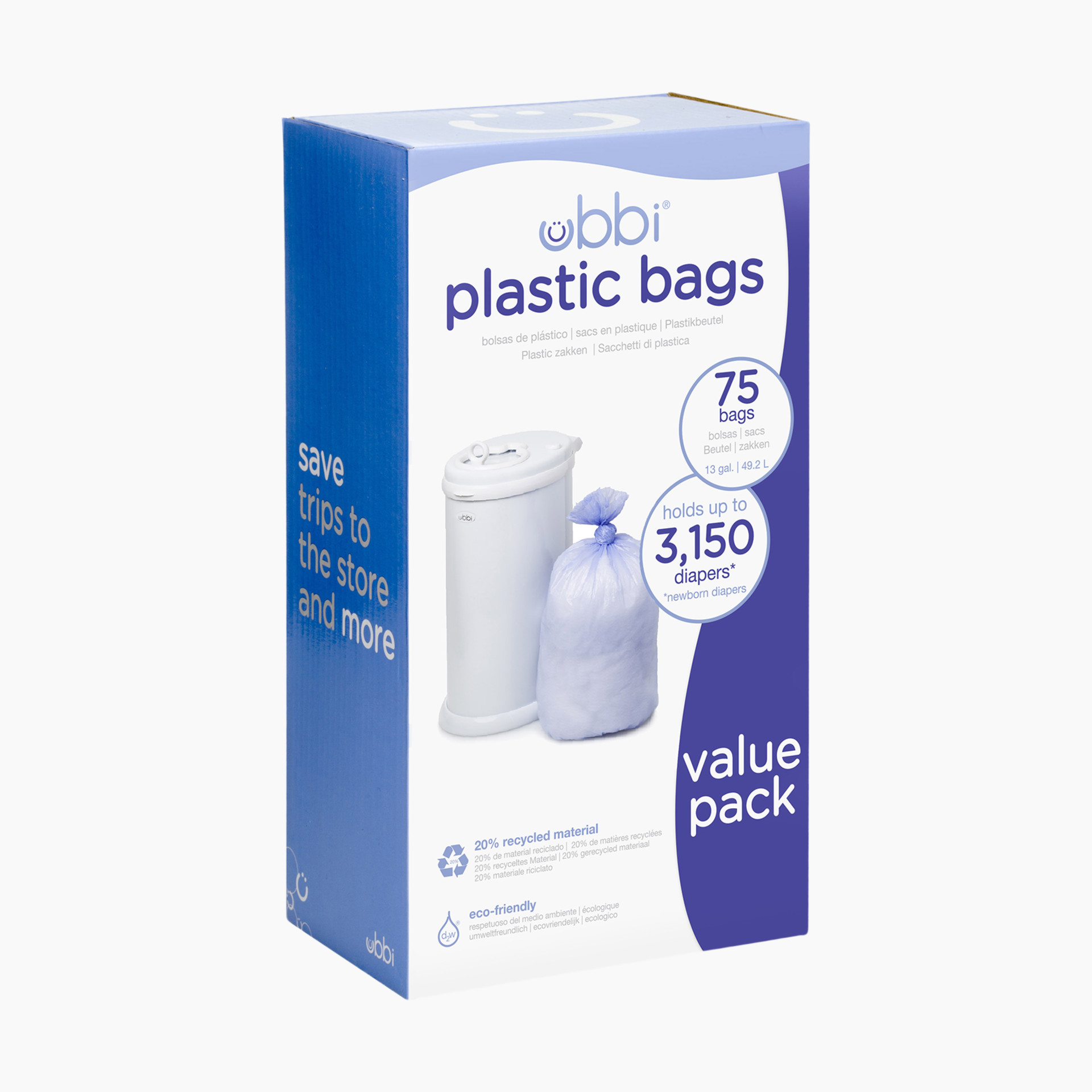 10 Ct 30 Gallon (114 L ) clear recycling Trash Bags for sale online