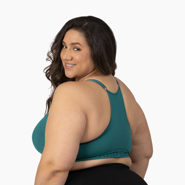 Kindred Bravely Sublime Hands-Free Pumping & Nursing Sports Bra - Teal, Xxx-Large-Busty.