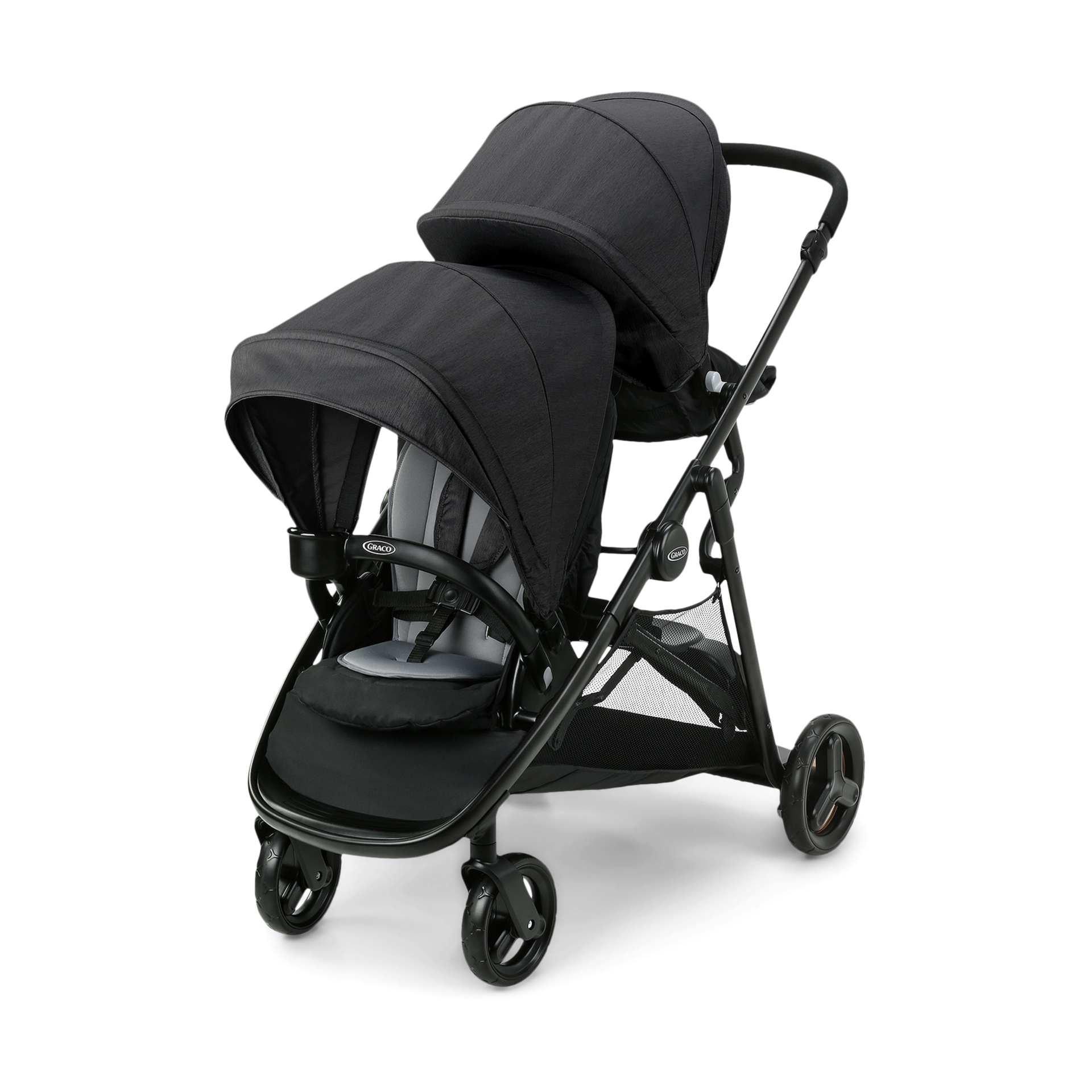 double stroller with standing board