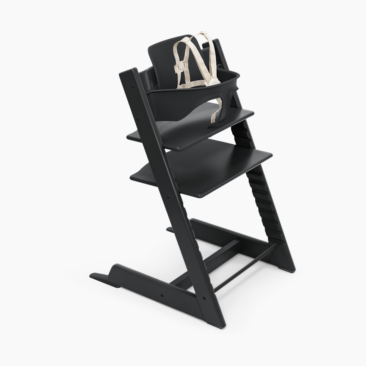 Stokke Tripp Trapp High Chair² + Tray Bundle - Black/Black.
