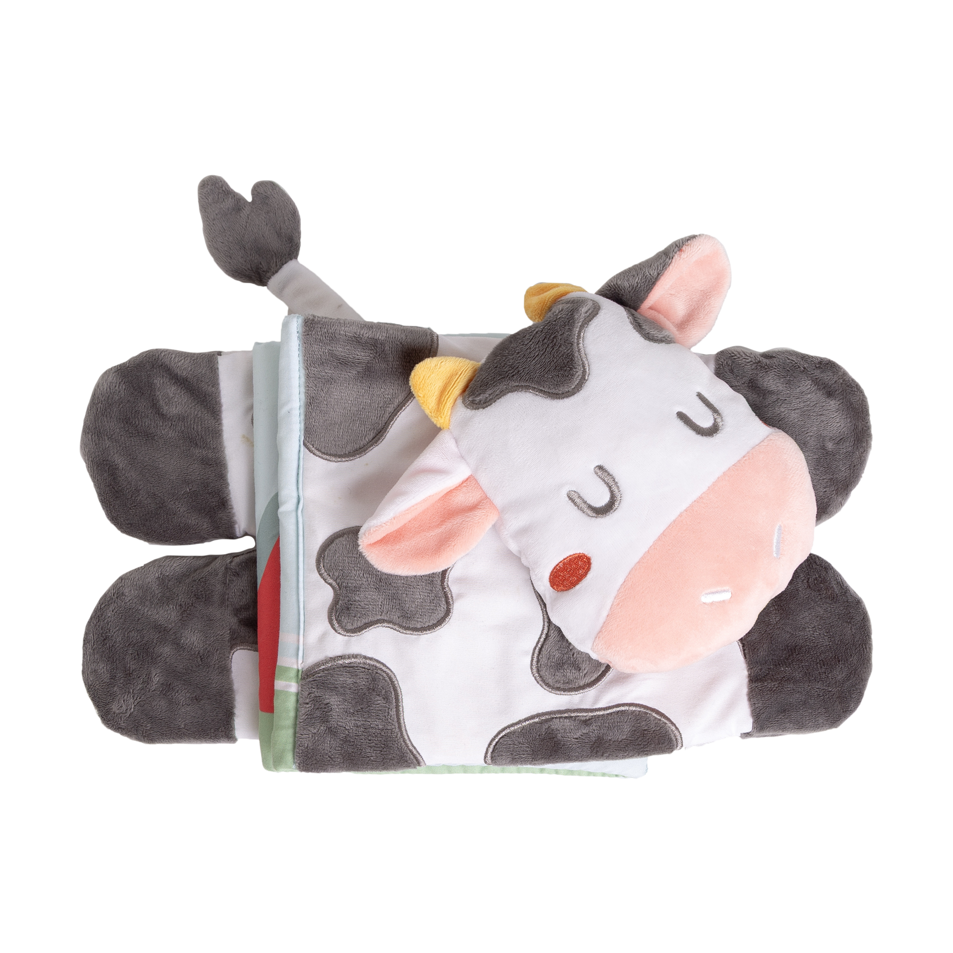 Pearhead Tummy Time Activity Plush Farm Crinkle Book.