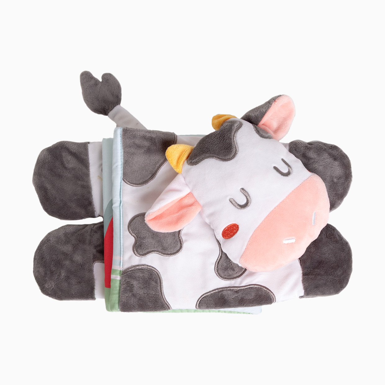 Pearhead Tummy Time Activity Plush Farm Crinkle Book.