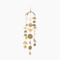 Crane Baby Brass-Finished Lunar Ceiling Hanging for Nursery, Lunar Nursery Decor for Boys and Girls, Ceiling Hanging for Kids Room, 6 X 6 X 36